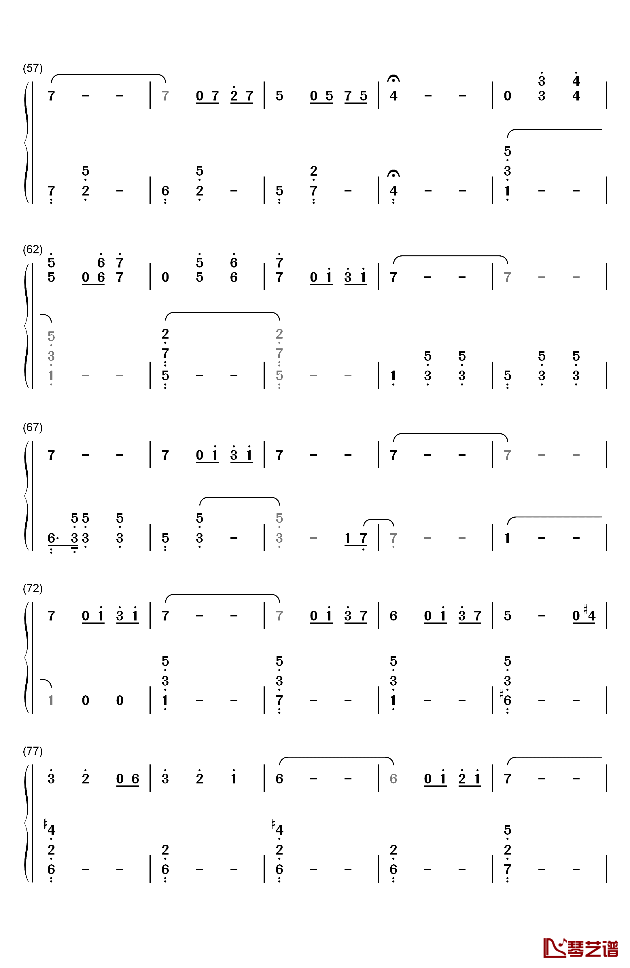 Married Life钢琴简谱-数字双手-Michael Giacchino4