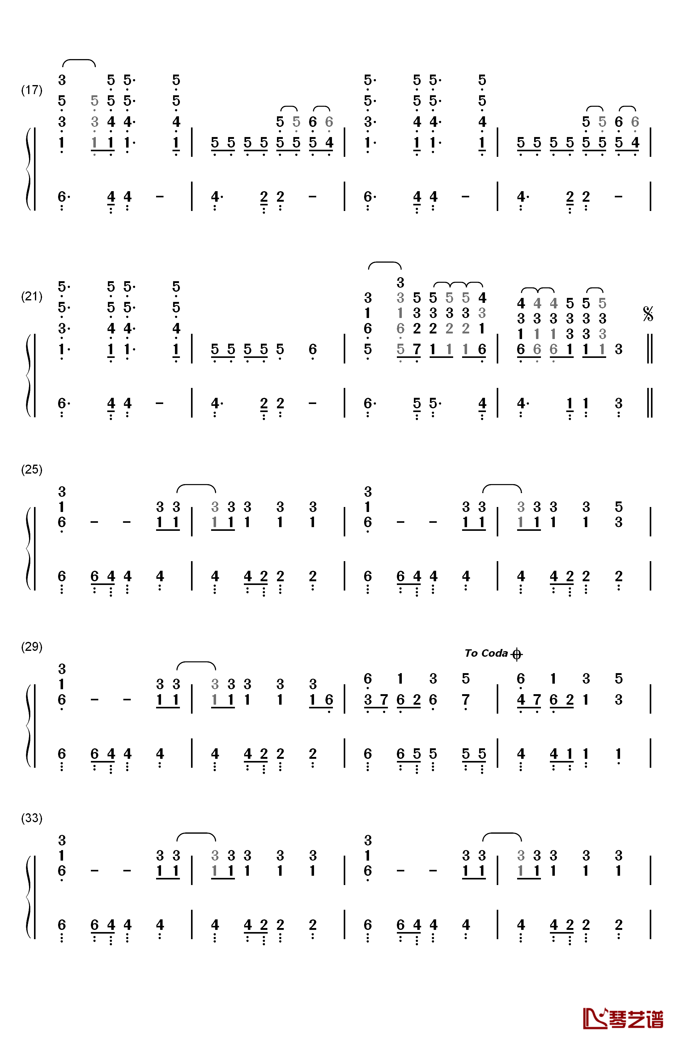 Backstabber钢琴简谱-数字双手-Kesha2