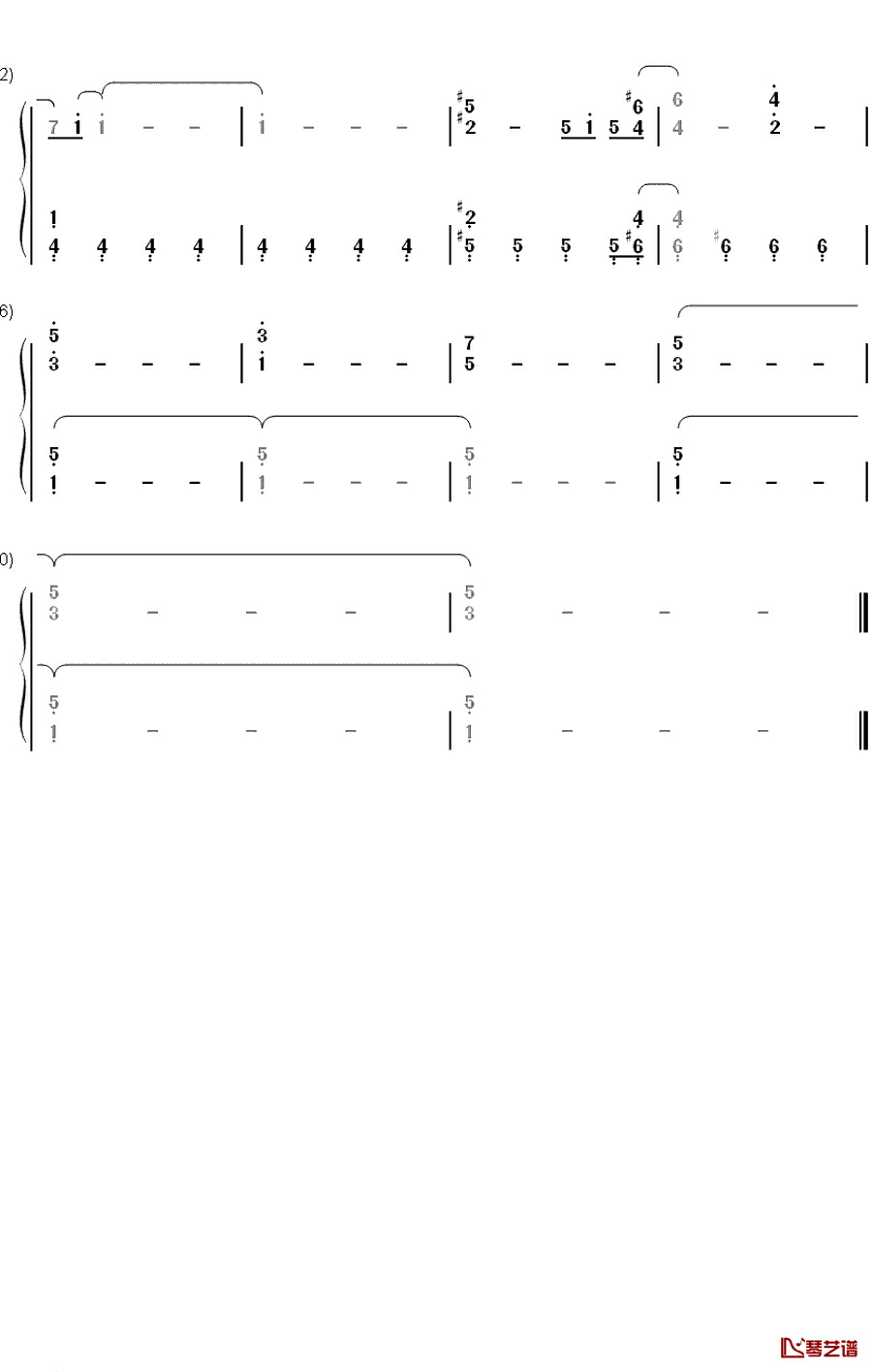 ココロ空モヨウ钢琴简谱-数字双手-関ジャニ∞7