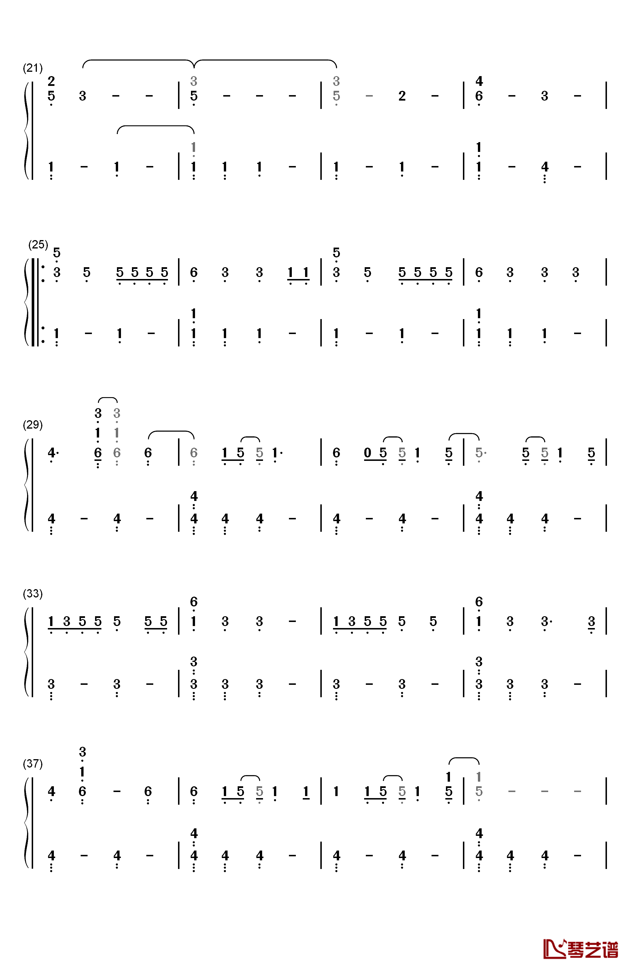 Begin Again钢琴简谱-数字双手-Taylor Swift2