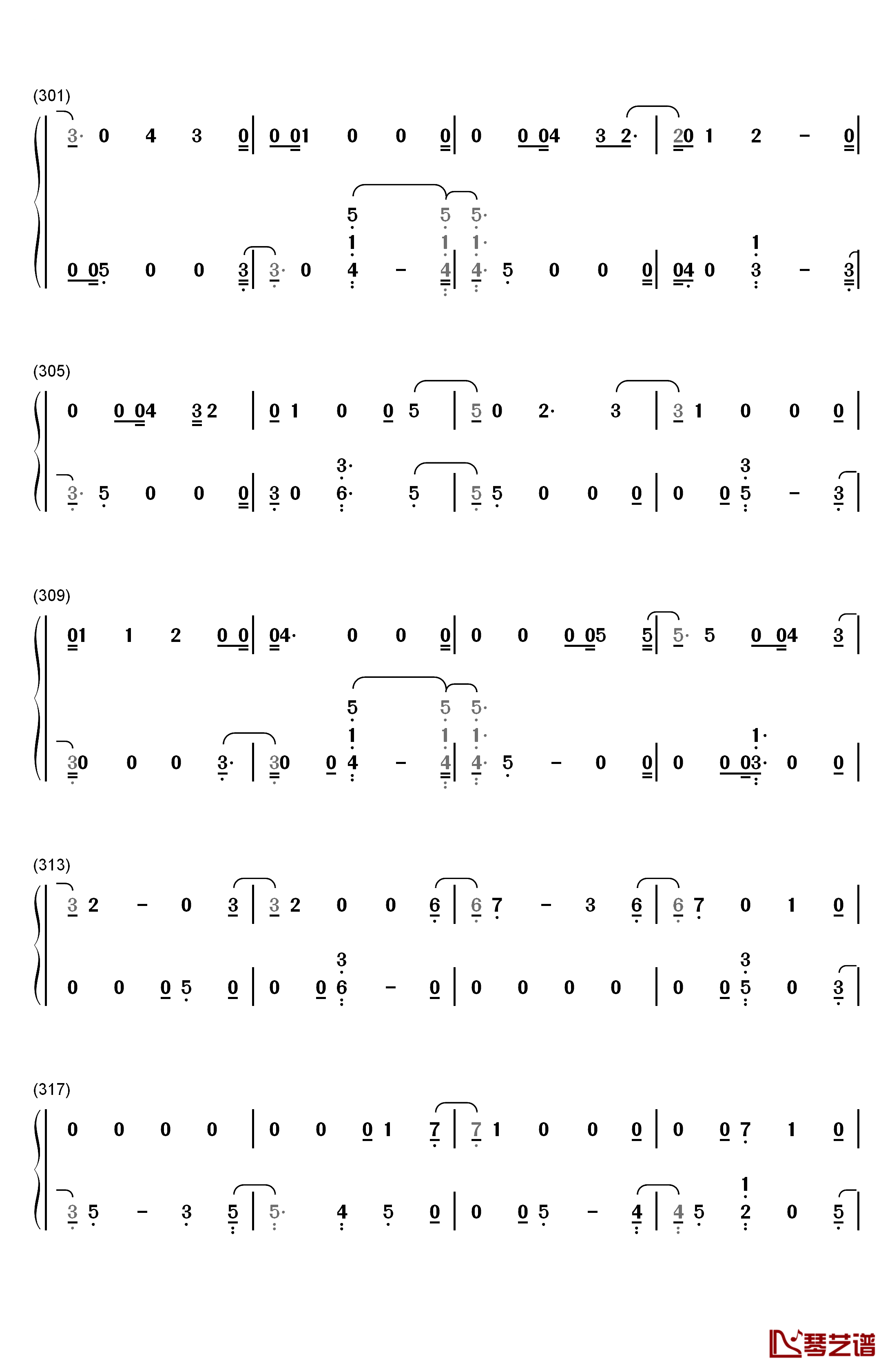 Crystal Snow钢琴简谱-数字双手-防弹少年团16