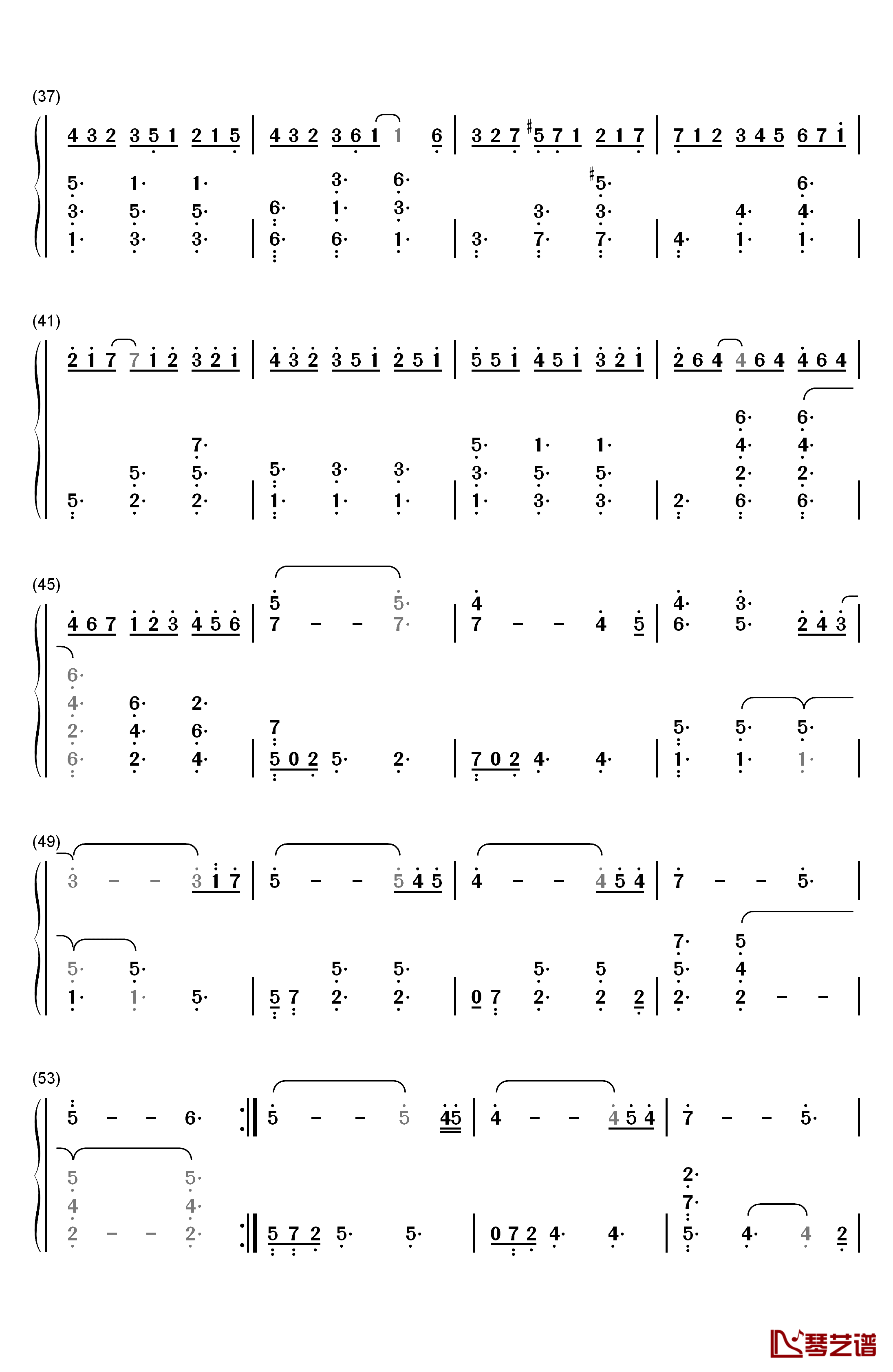 Enchantment钢琴简谱-数字双手-雅尼3