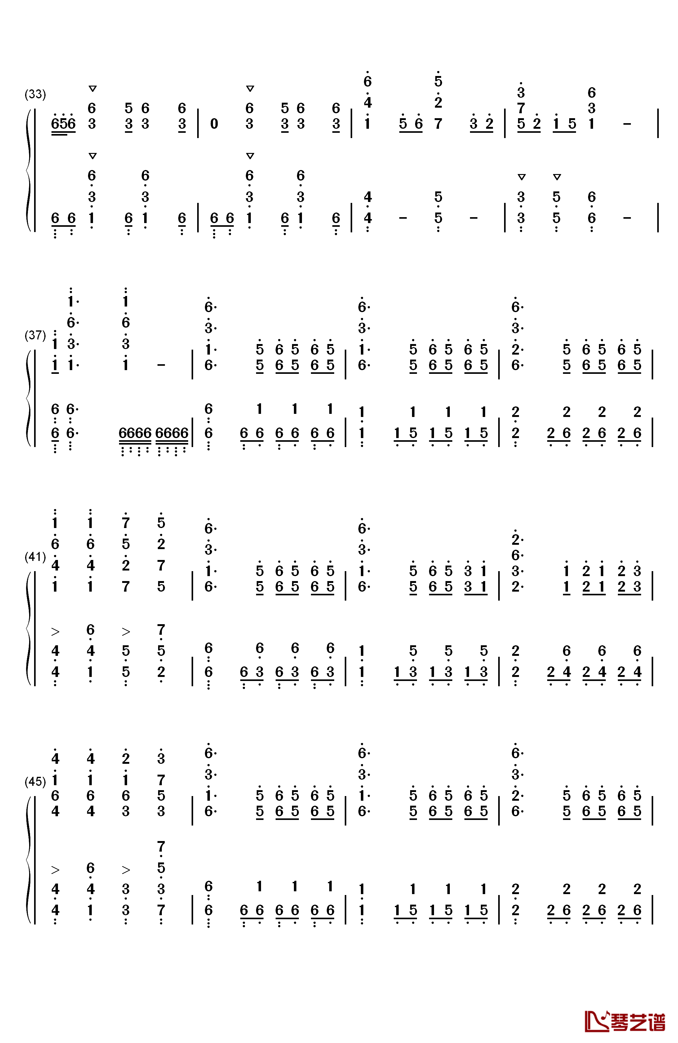 勝手にMY SOUL钢琴简谱-数字双手-DISH3