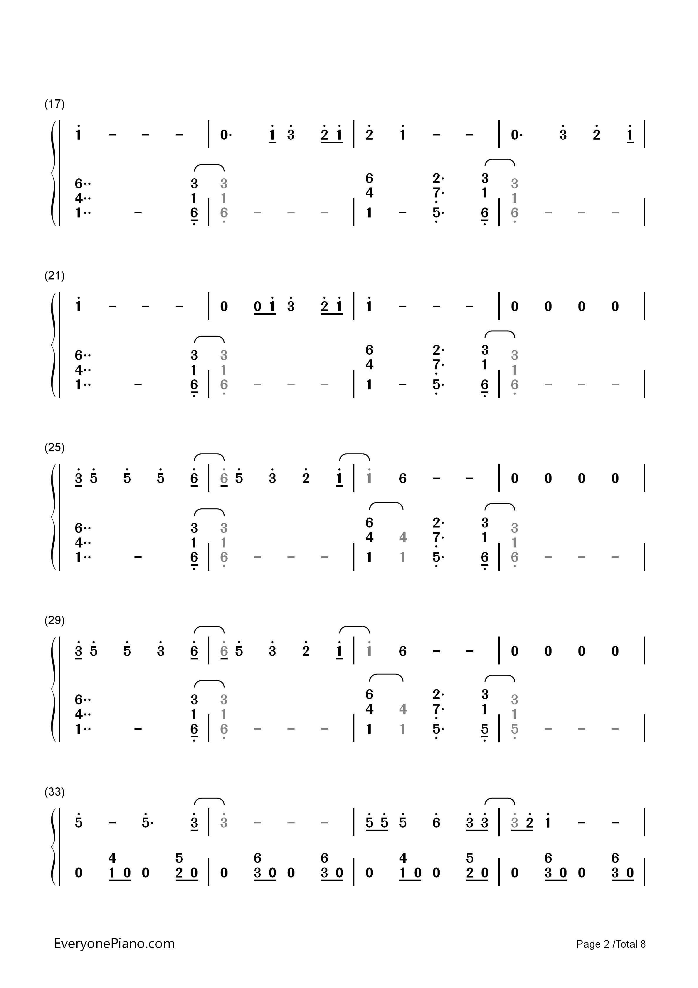 Write On Me钢琴简谱-Fifth Harmony演唱2