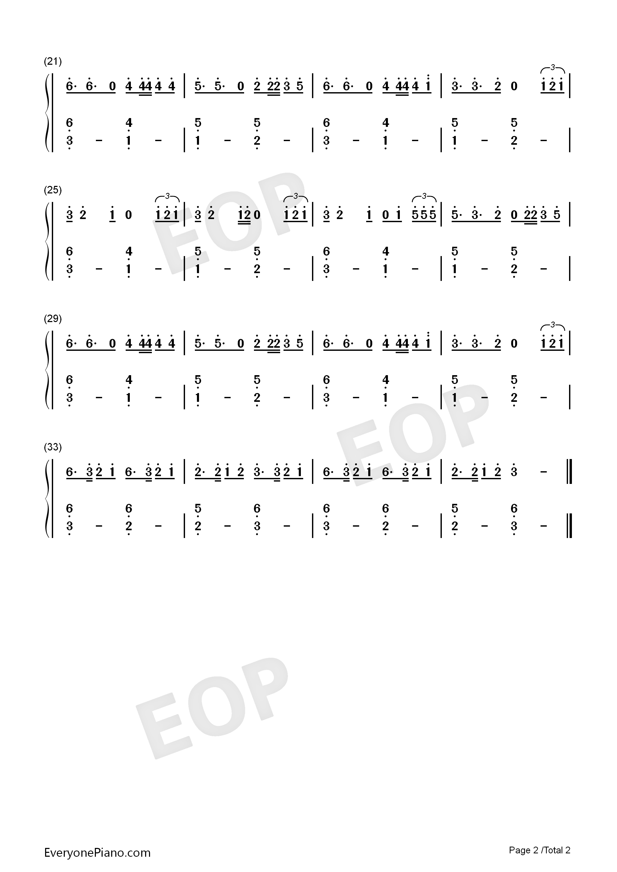 La Cintura钢琴简谱-Alvaro Soler演唱2