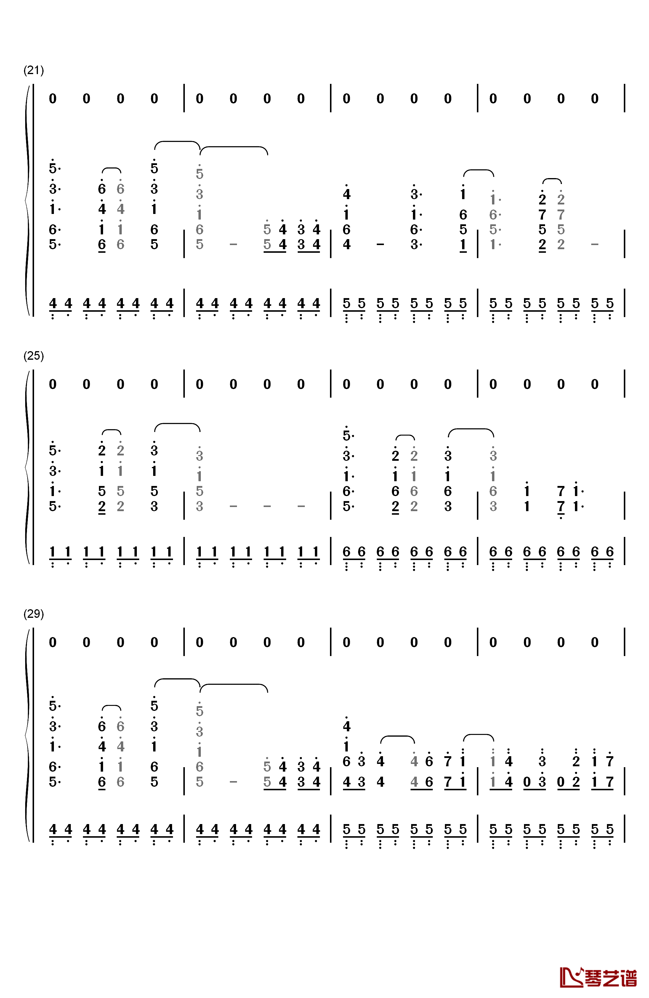 风の辿り着く场所钢琴简谱-数字双手-彩菜3