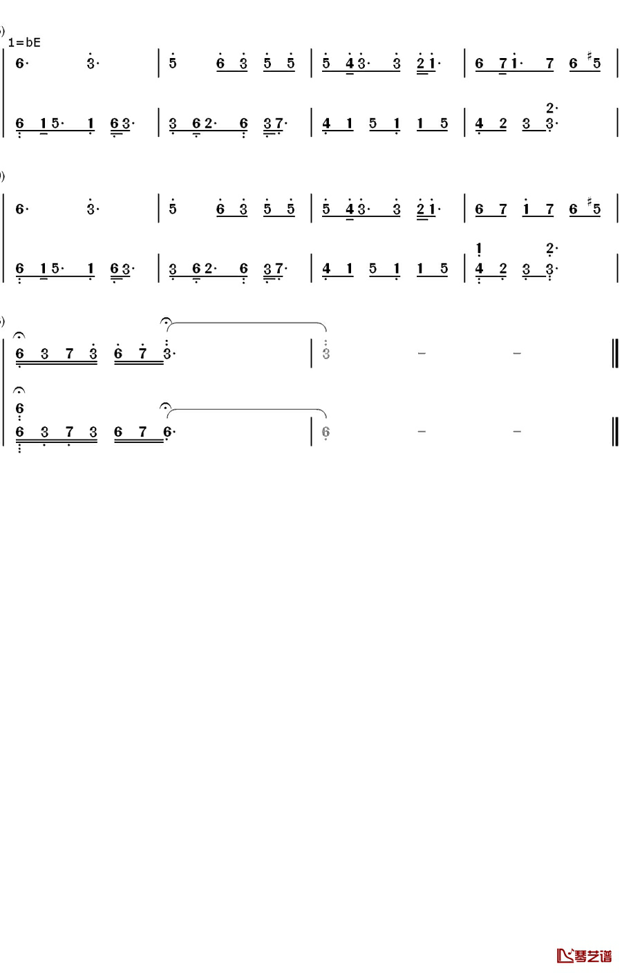 Only Hope钢琴简谱-数字双手-Mandy Moore5