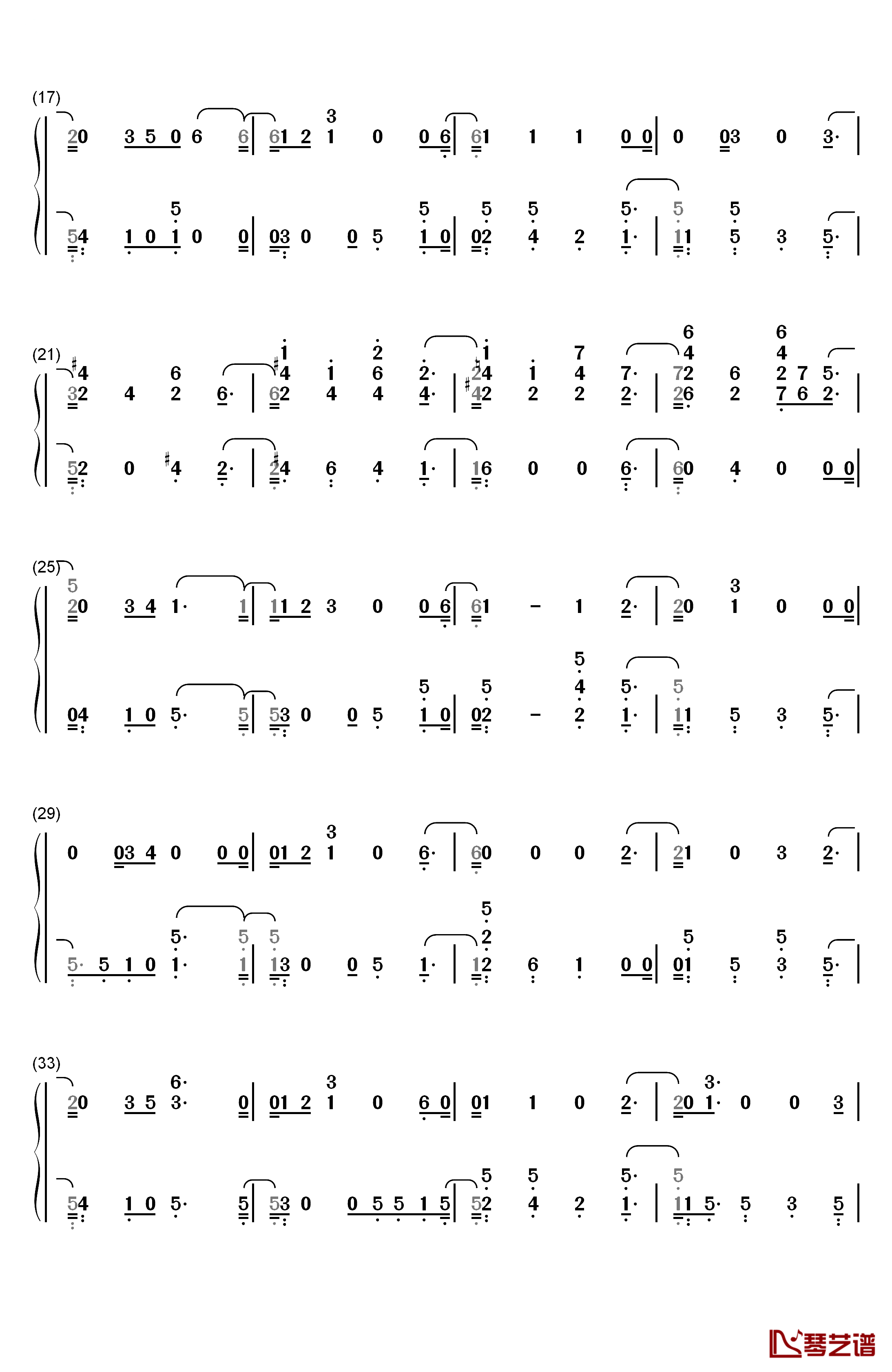 Change钢琴简谱-数字双手-Charlie Puth James Taylor2