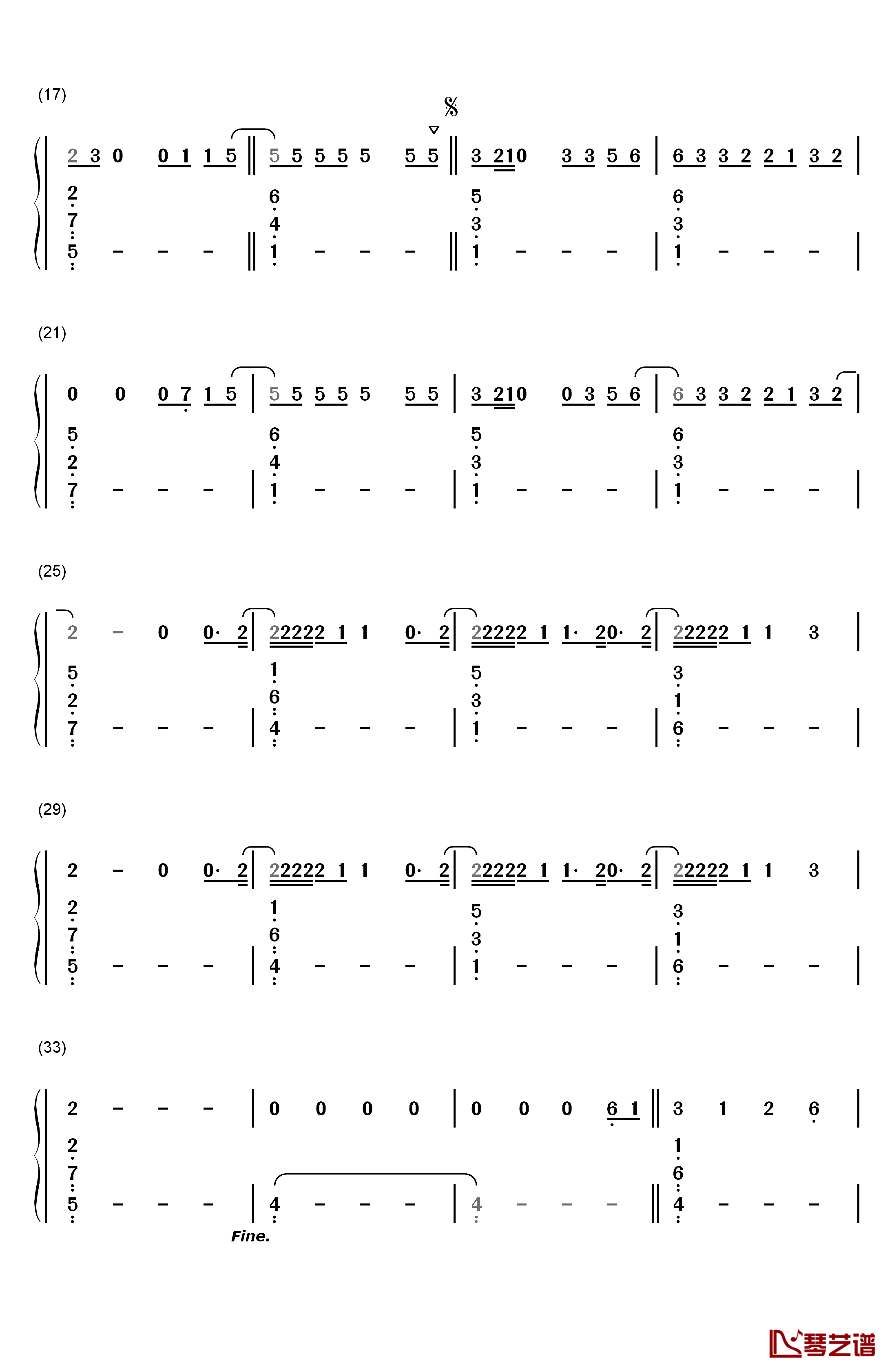 Something in the Way You Move钢琴简谱-数字双手-Ellie Goulding2