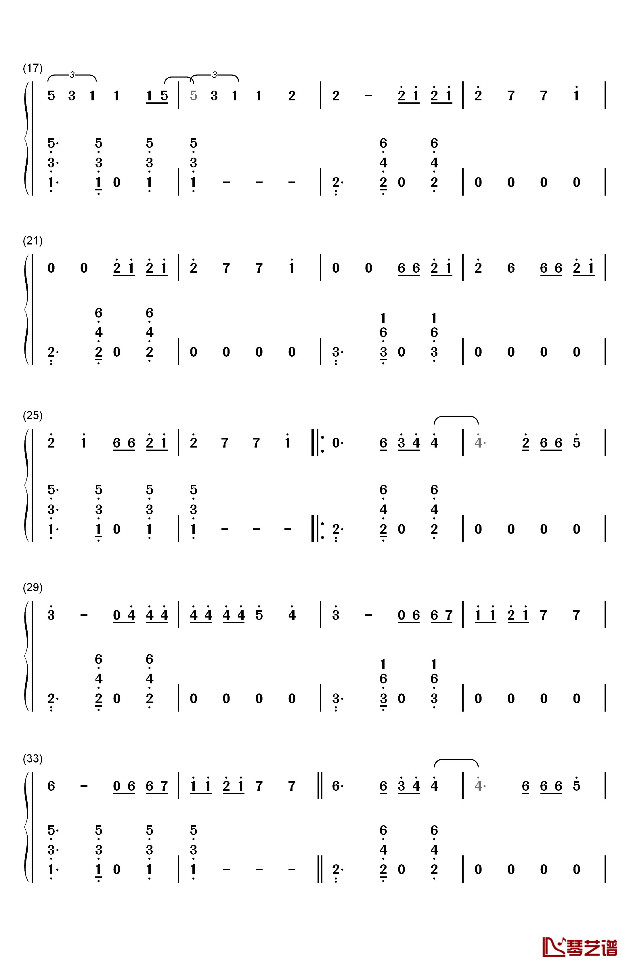 Chantaje钢琴简谱-数字双手-Shakira2