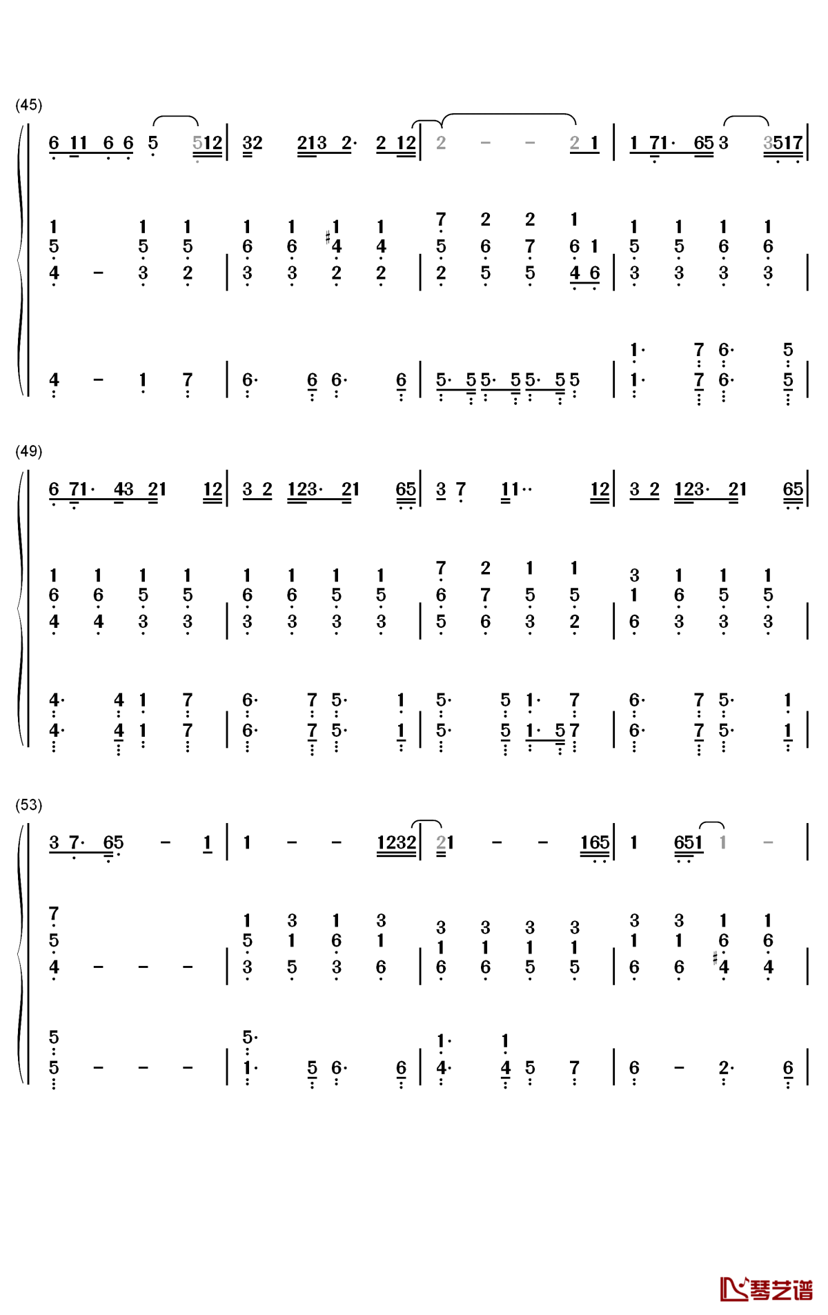 Rainbow钢琴简谱-数字双手-Kacey Musgraves4