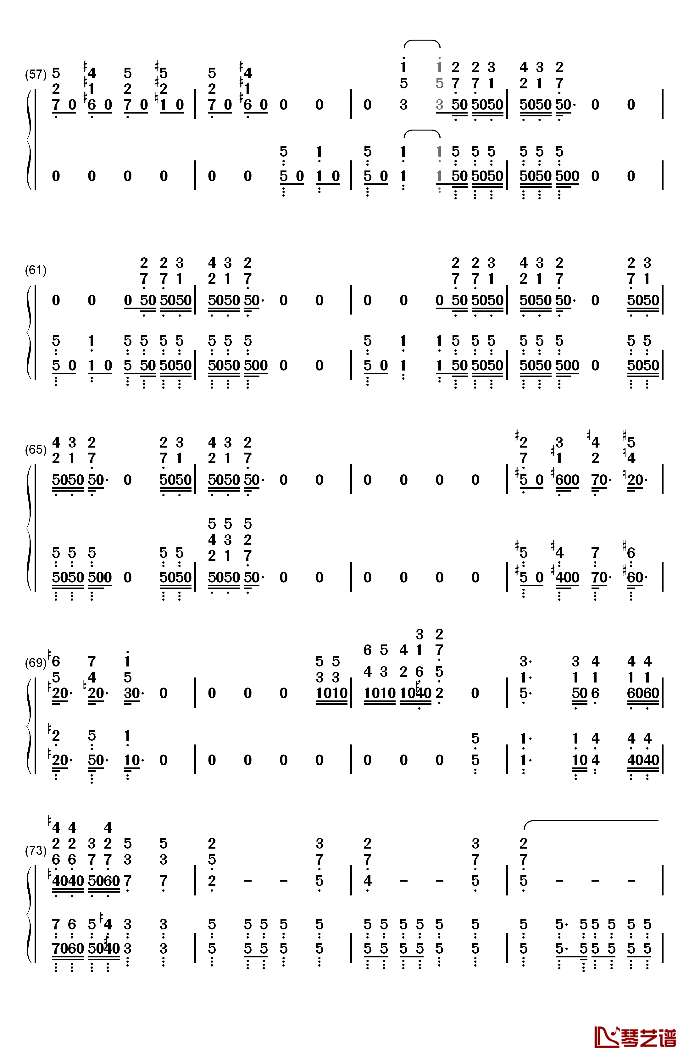 Bohemian Rhapsody钢琴简谱-数字双手-Queen4