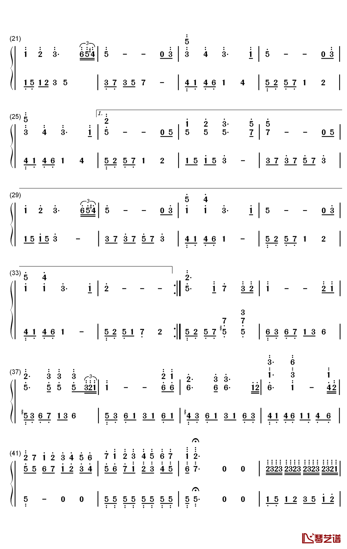 Connies Butterfly钢琴简谱-数字双手-Shardad Rohani2