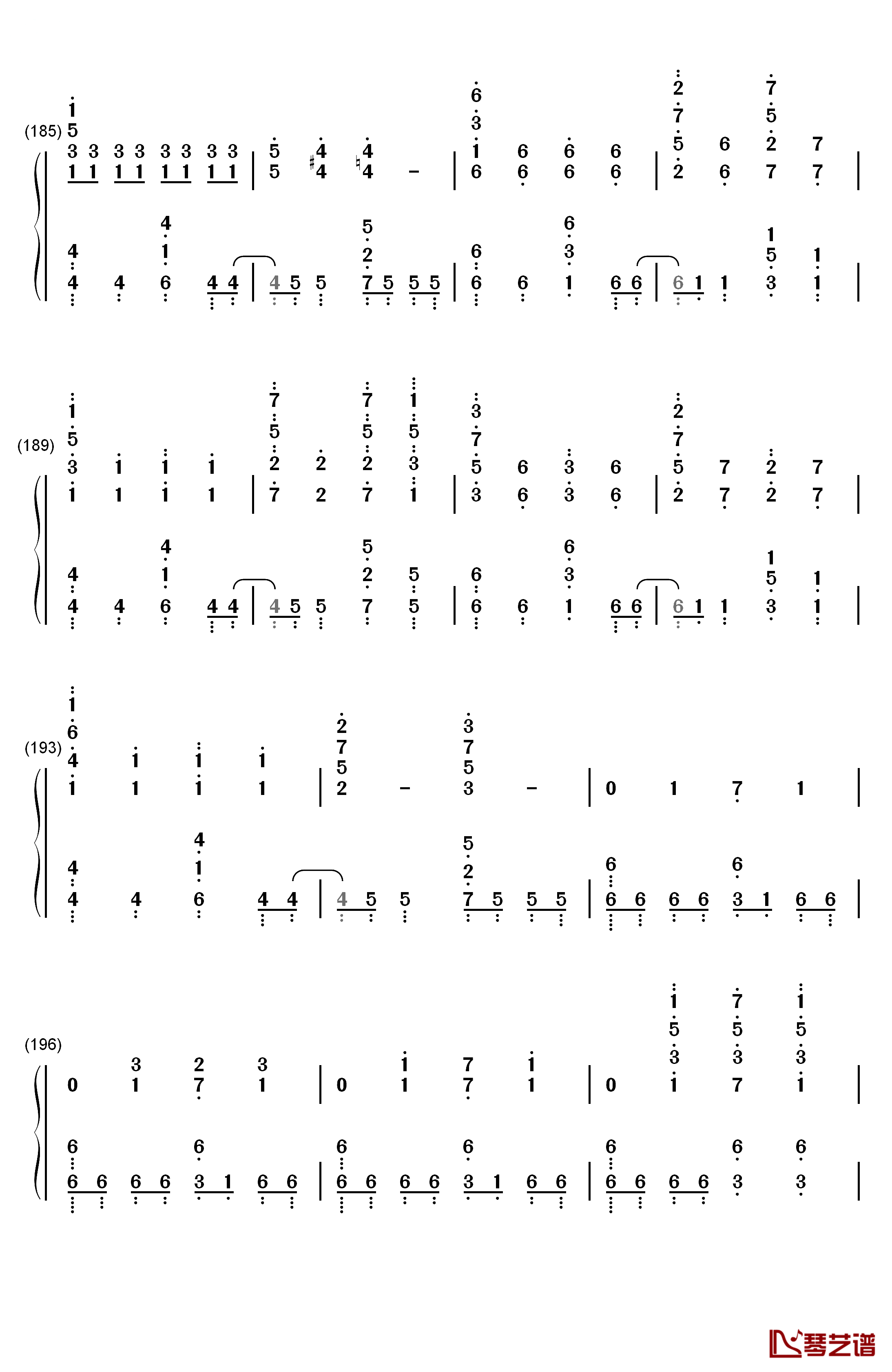 Signal钢琴简谱-数字双手-TK from 凛として时雨12