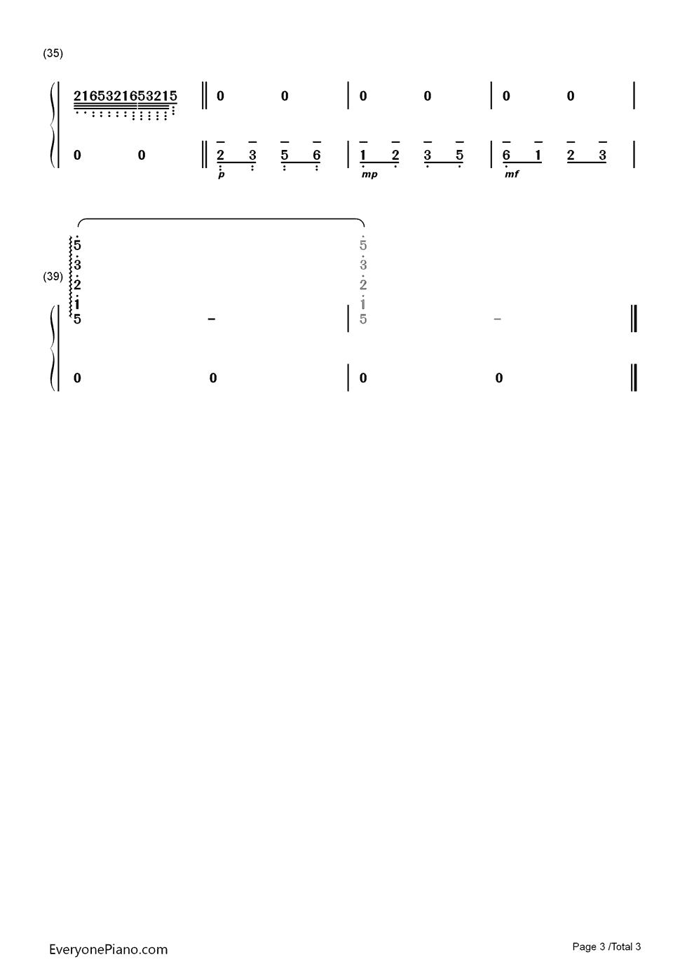 安らかな风に乗る绿の茶叶 ～甘兎へようこそ☆～钢琴简谱-数字双手-川田瑠夏3