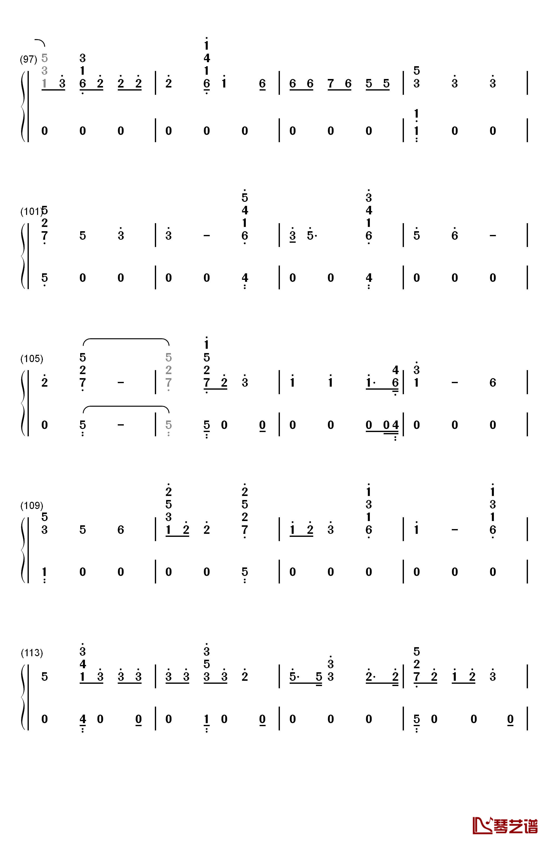 2002钢琴简谱-数字双手-Anne-Marie6