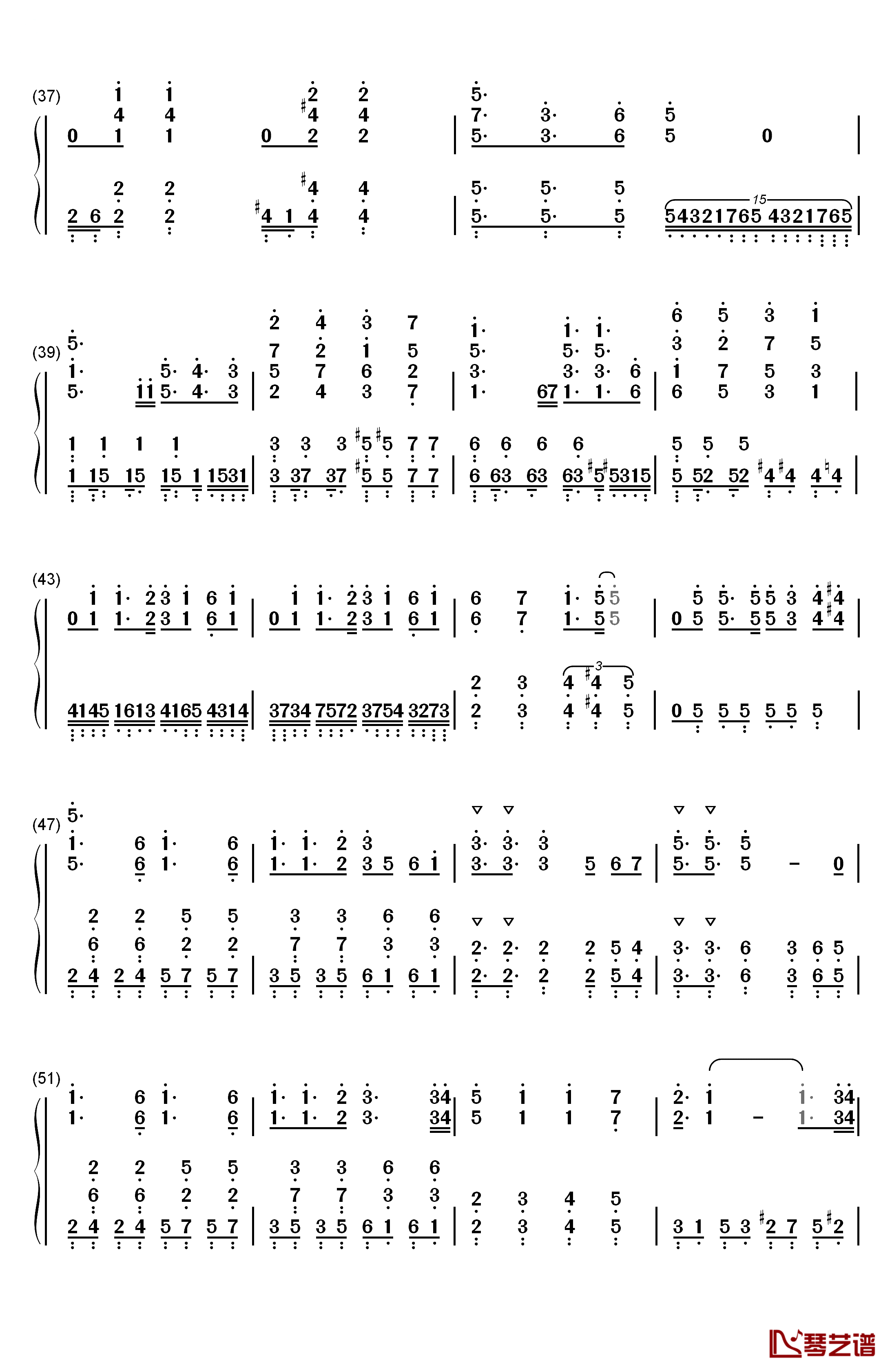 ぼなぺてぃーと♡S钢琴简谱-数字双手-Blend·A3