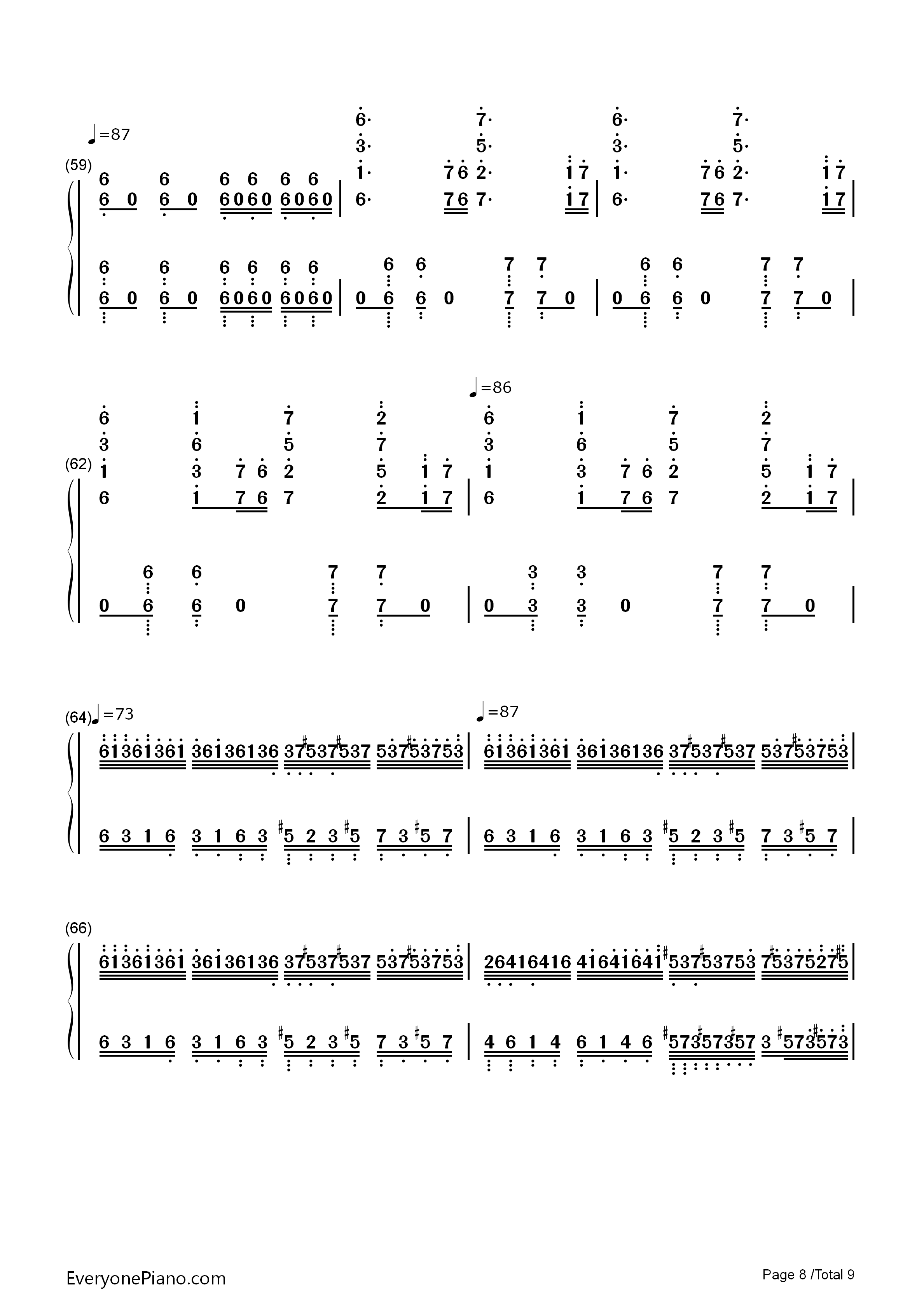 葛里格钢琴变奏曲钢琴简谱-爱德华·格里格演唱8