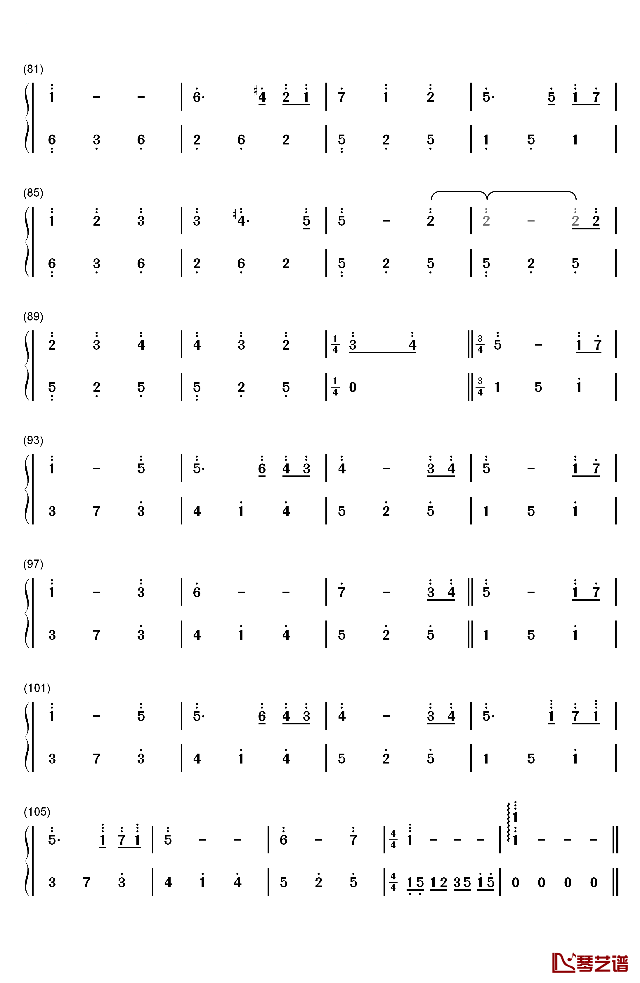 Butterfly Waltz钢琴简谱-数字双手-Brian Crain4