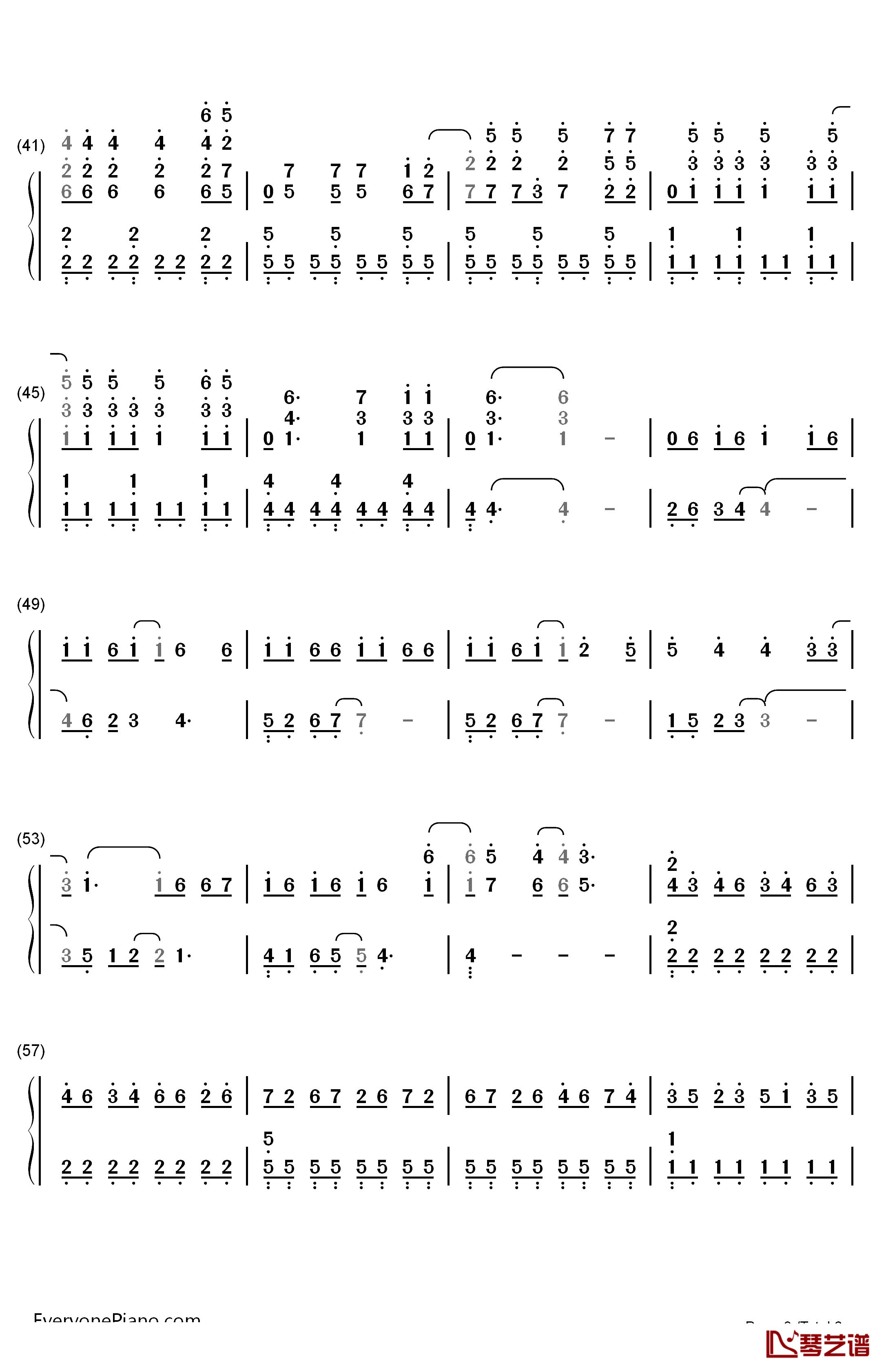 Monster钢琴简谱-数字双手-BigBang  Big Bang3