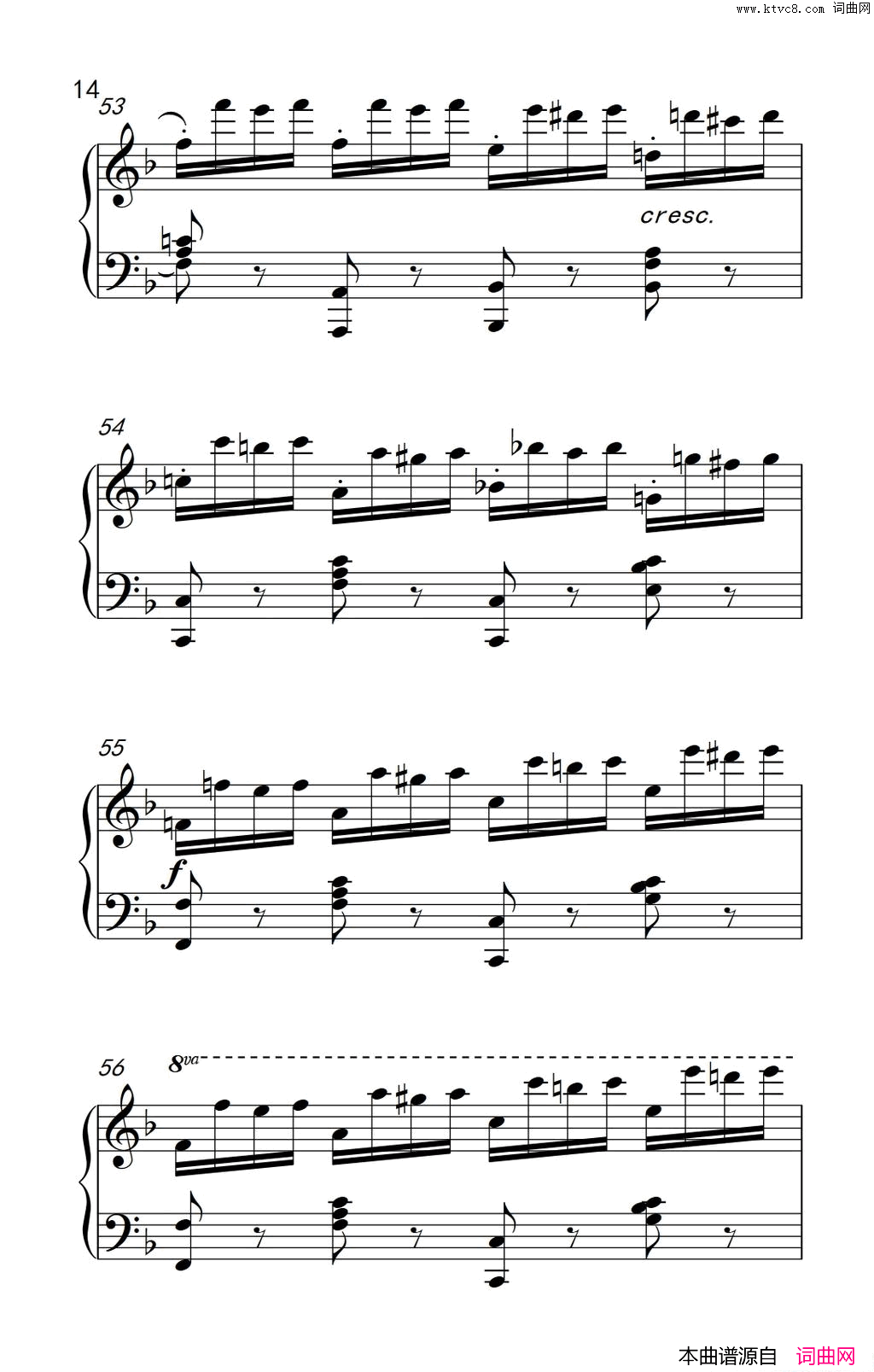 第七级2.练习曲中央音乐学院钢琴业余考级教程7-9级第七级2.练习曲中央音乐学院 钢琴业余考级教程 7-9级简谱1