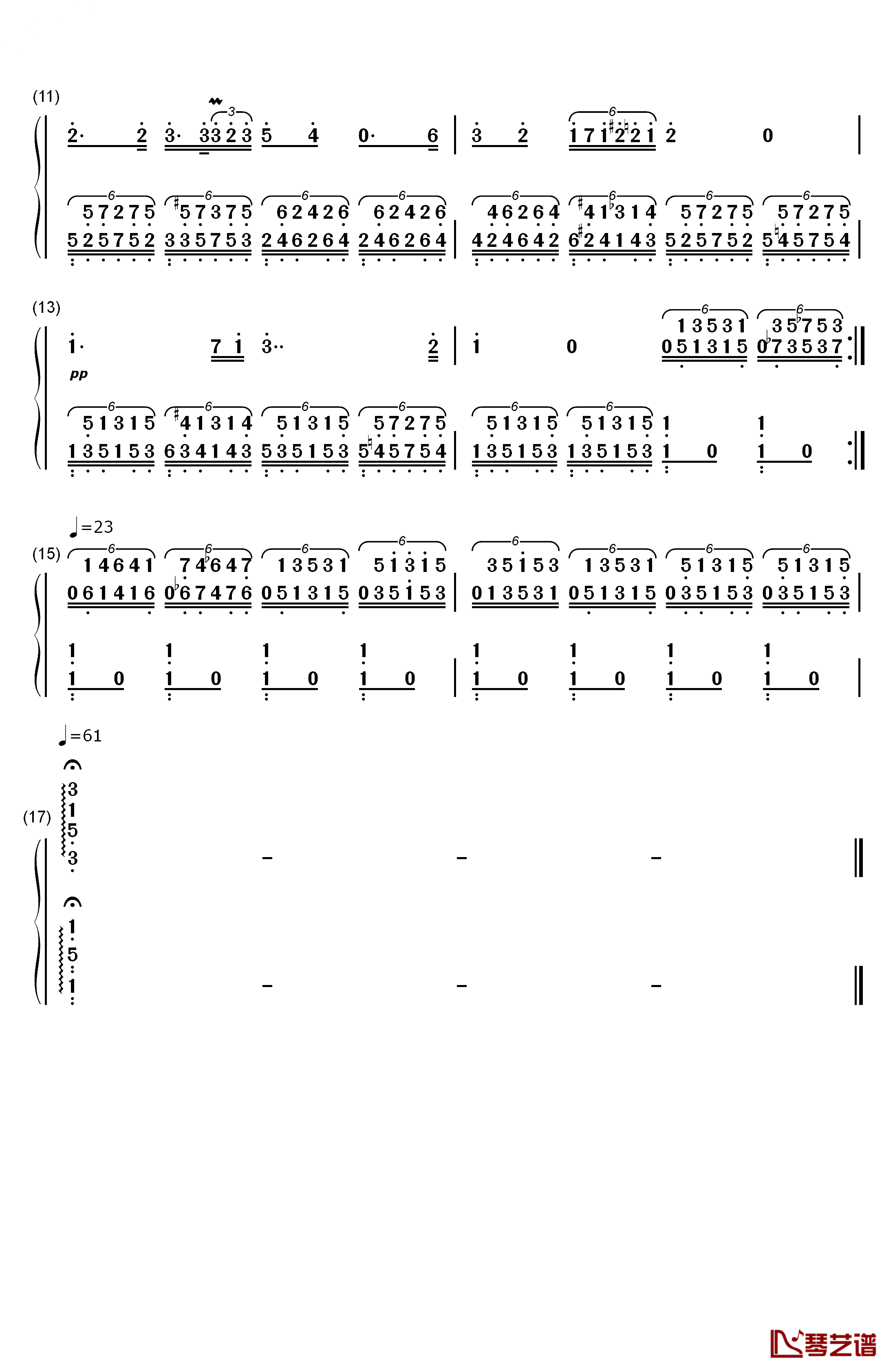 圣母颂钢琴简谱-数字双手-舒伯特2