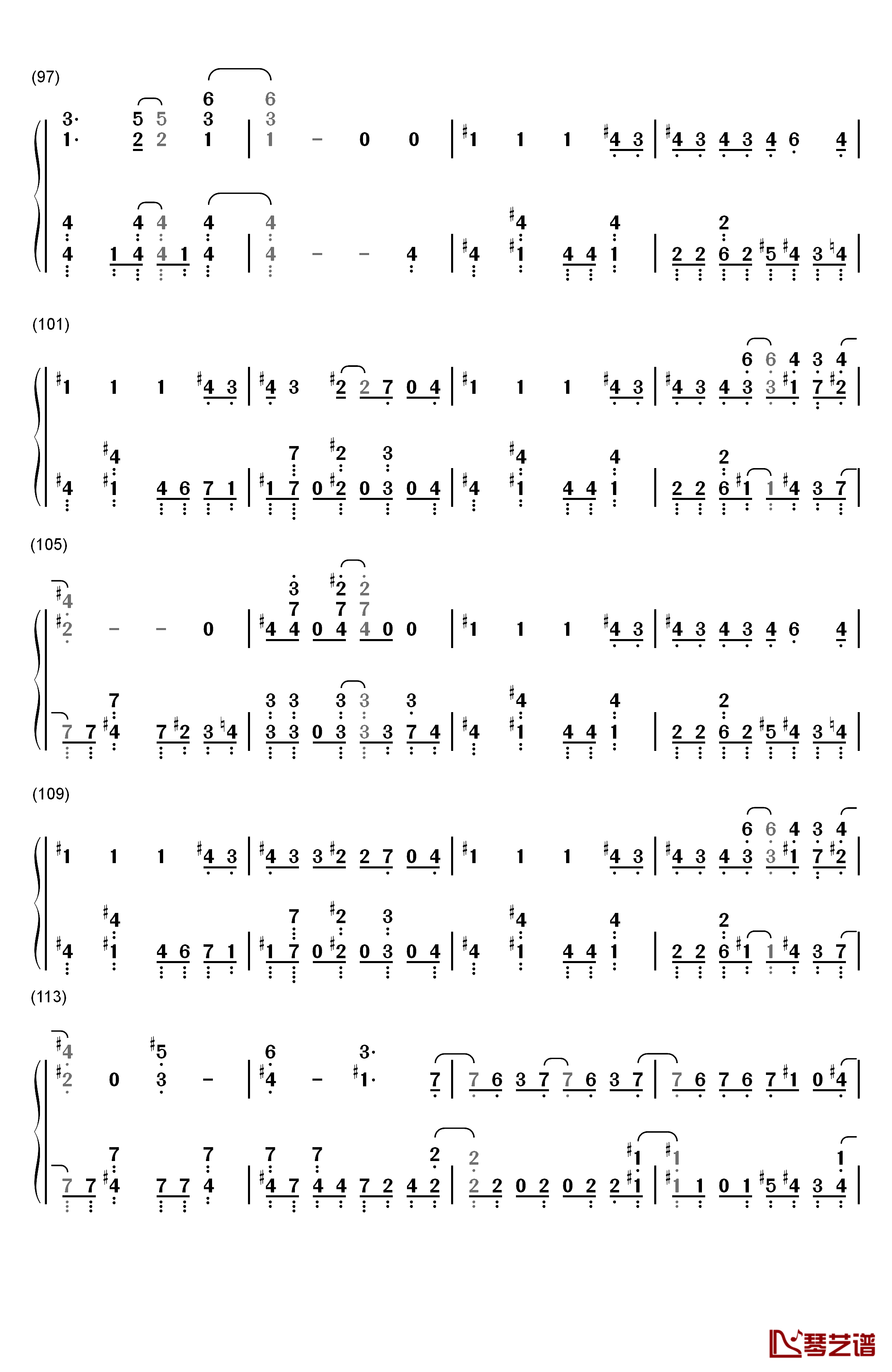 ロスタイムメモリー钢琴简谱-数字双手-IA6