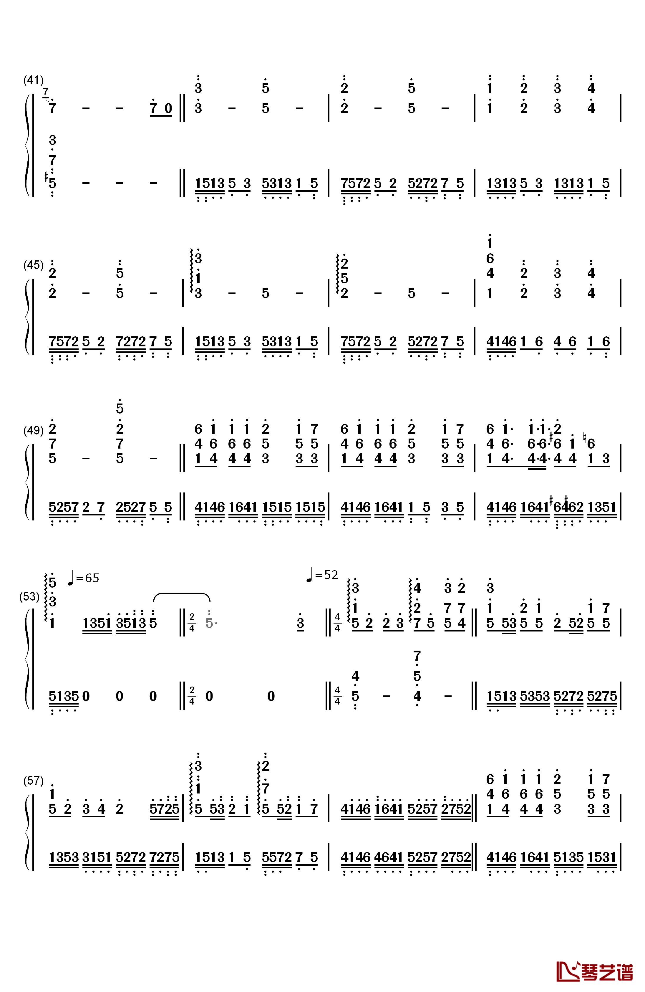 The Music of the Night钢琴简谱-数字双手-Andrew Lloyd Webber  安德鲁·劳埃德·韦伯3