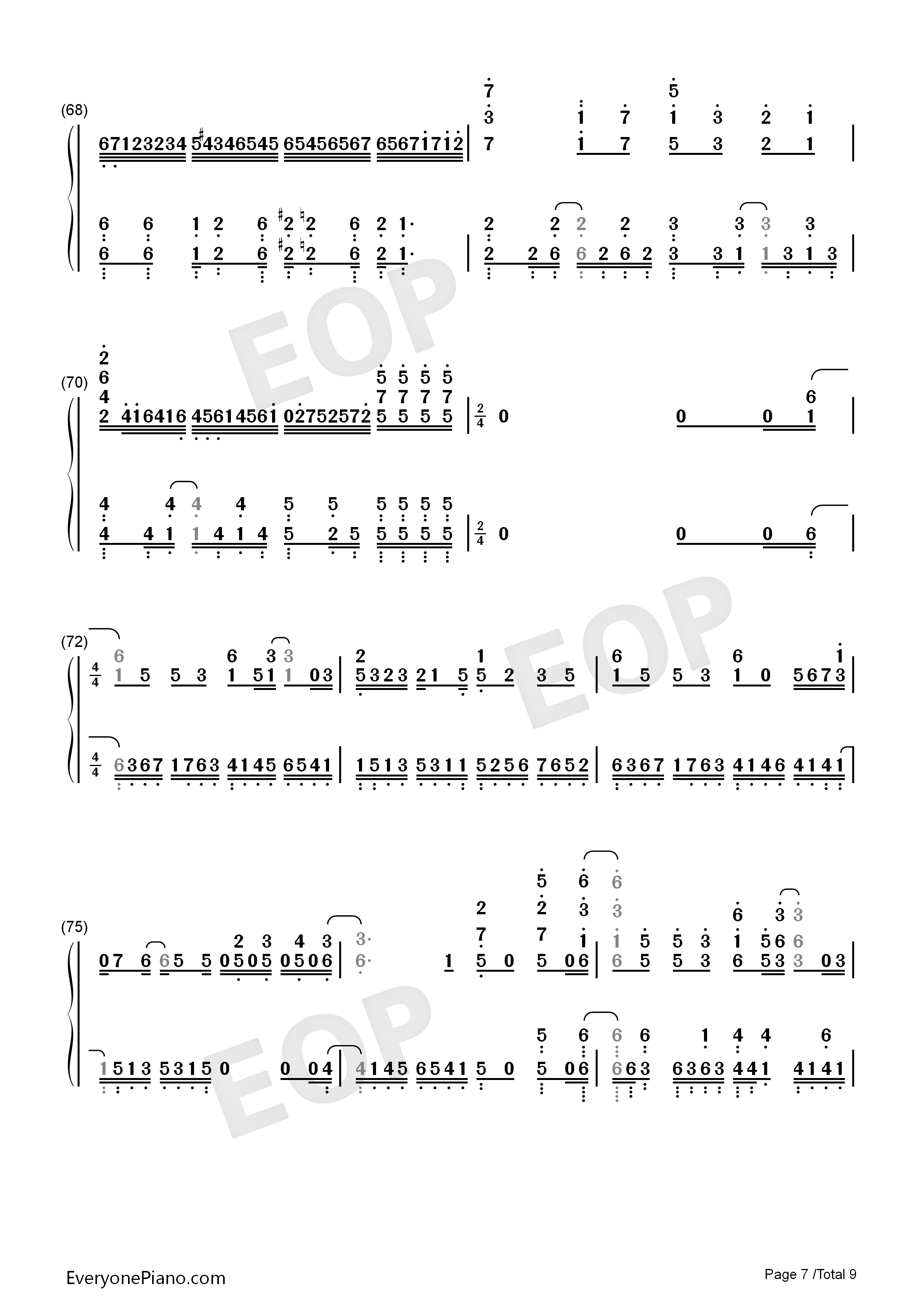 ADAMAS钢琴简谱-LiSA演唱7