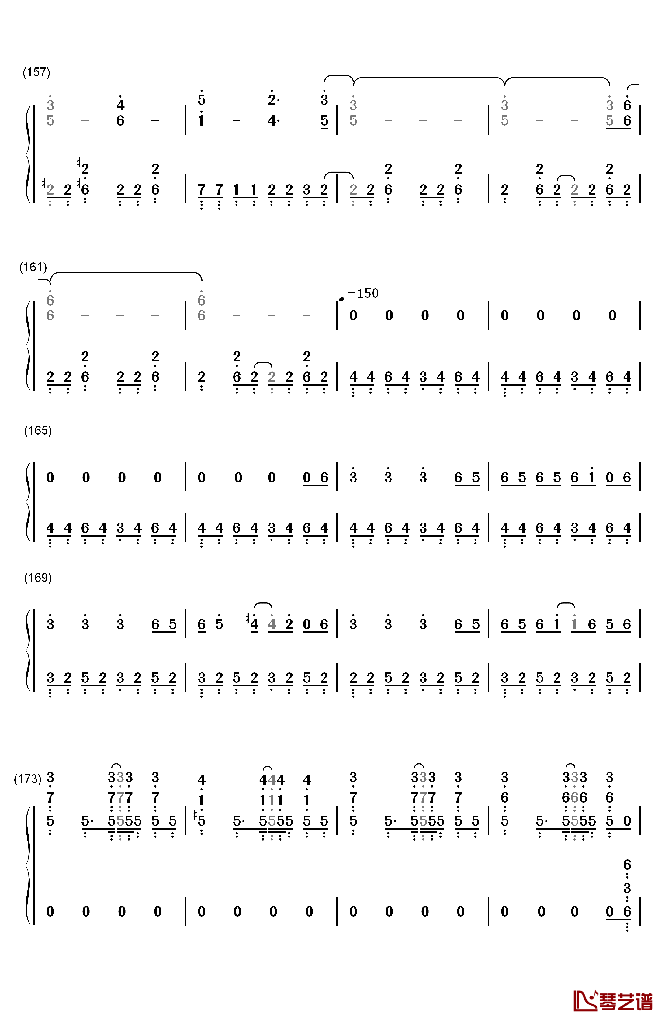 ロスタイムメモリー钢琴简谱-数字双手-IA9