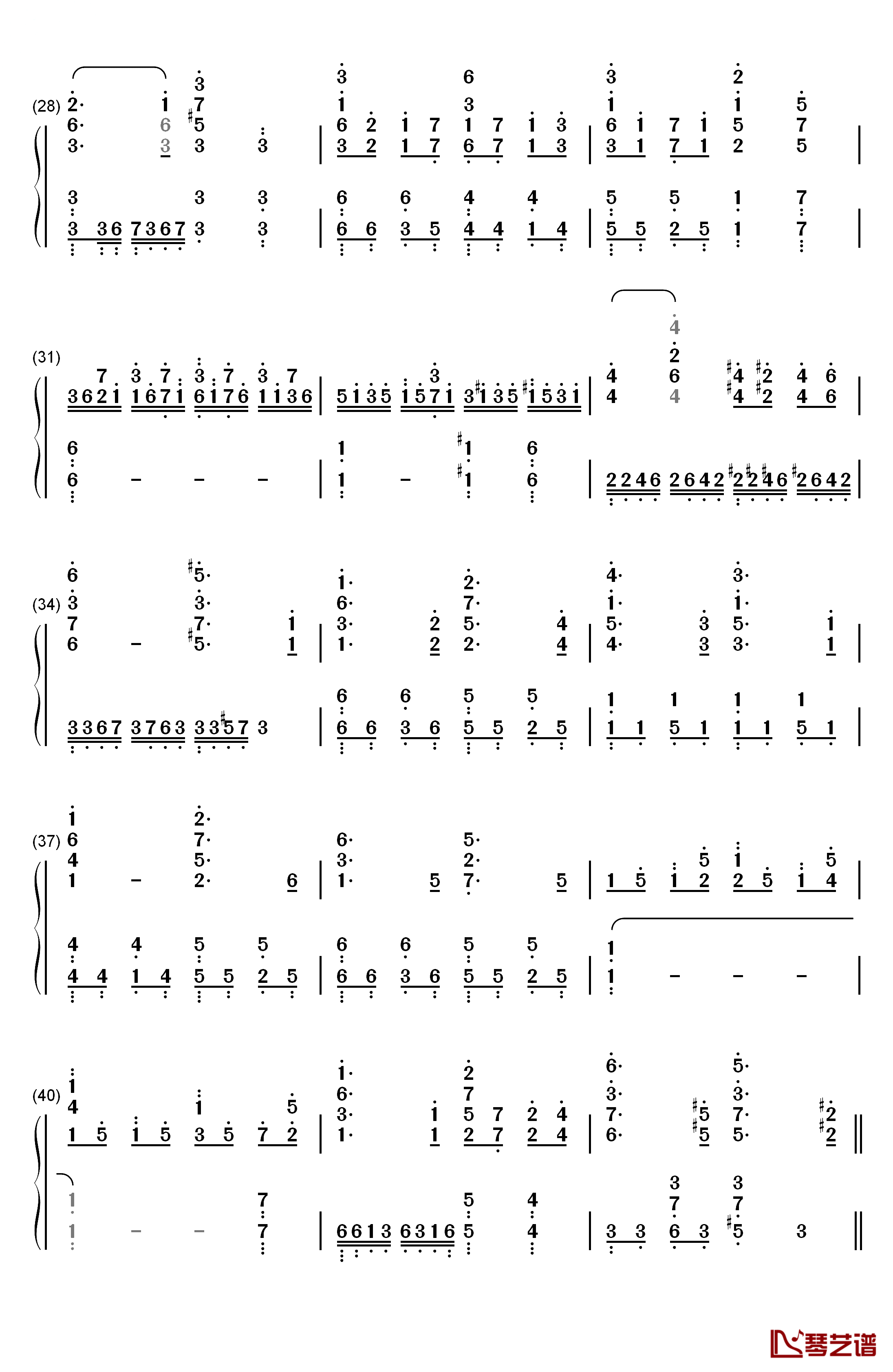 心臓を捧げよ钢琴简谱-数字双手-Linked Horizon3