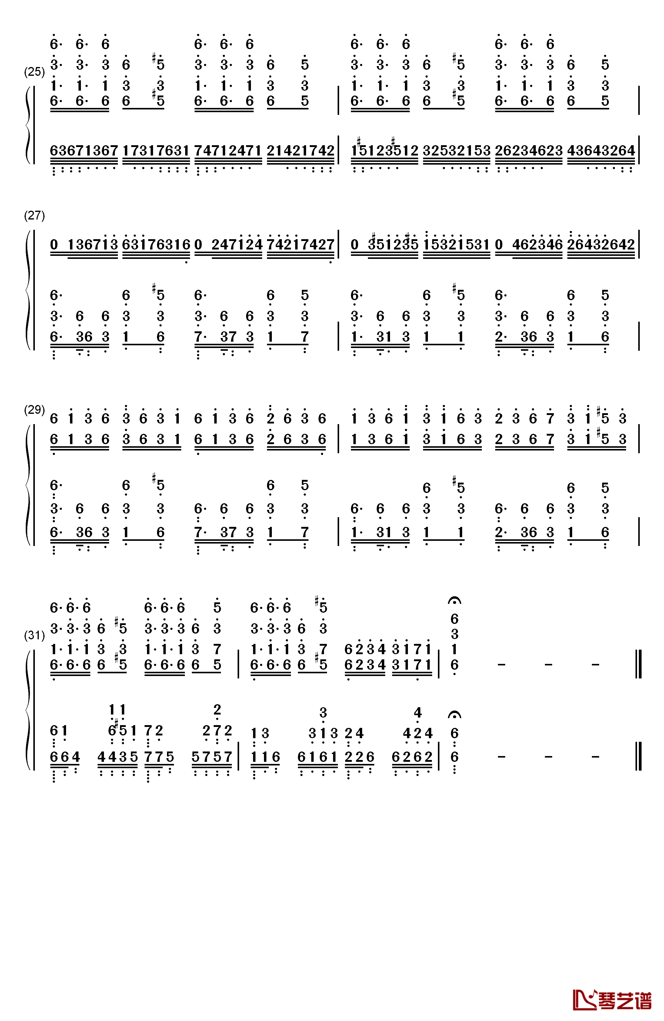 Rightfully钢琴简谱-数字双手-Mili3