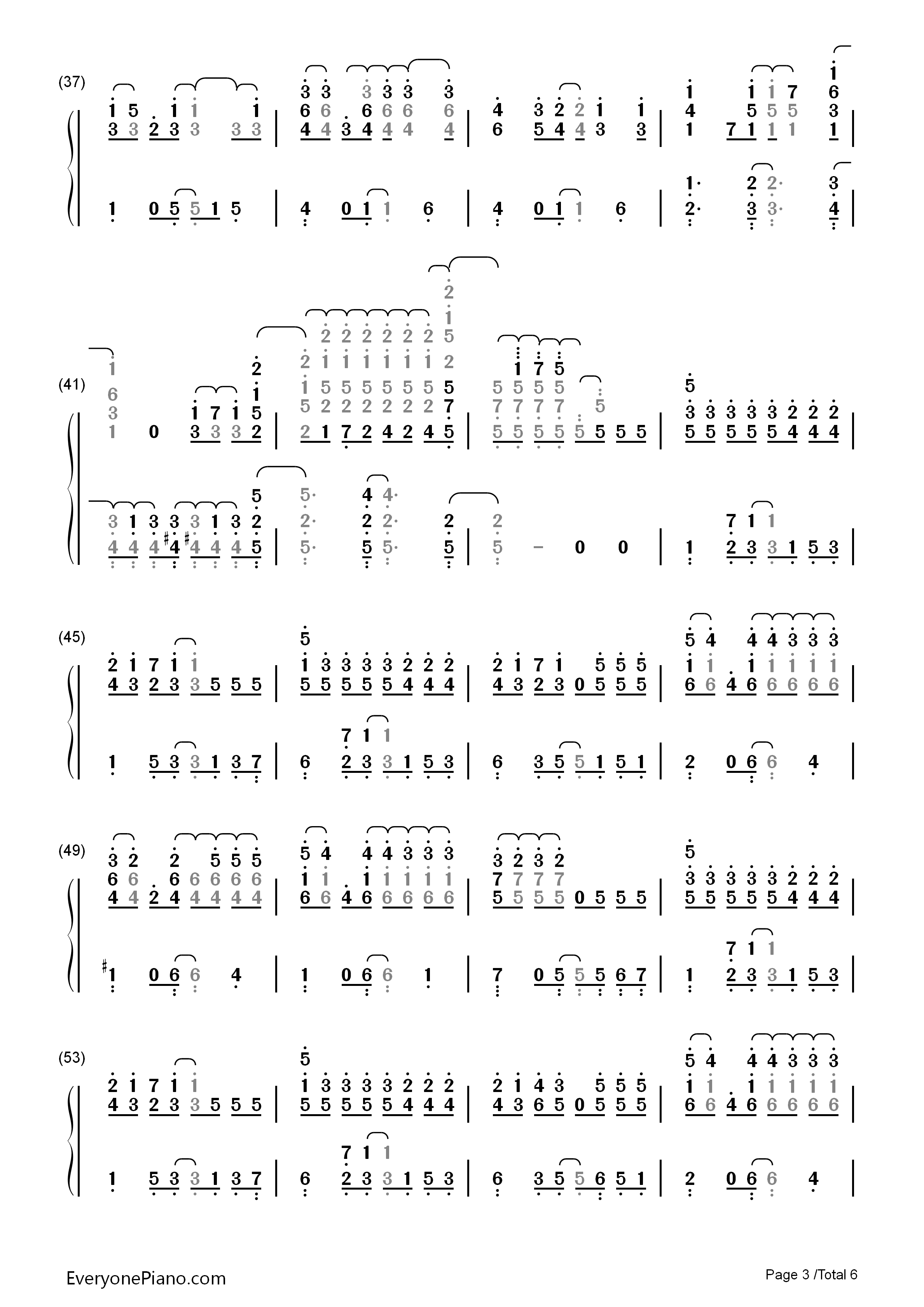 今、話したい誰かがいる钢琴简谱-乃木坂46演唱3