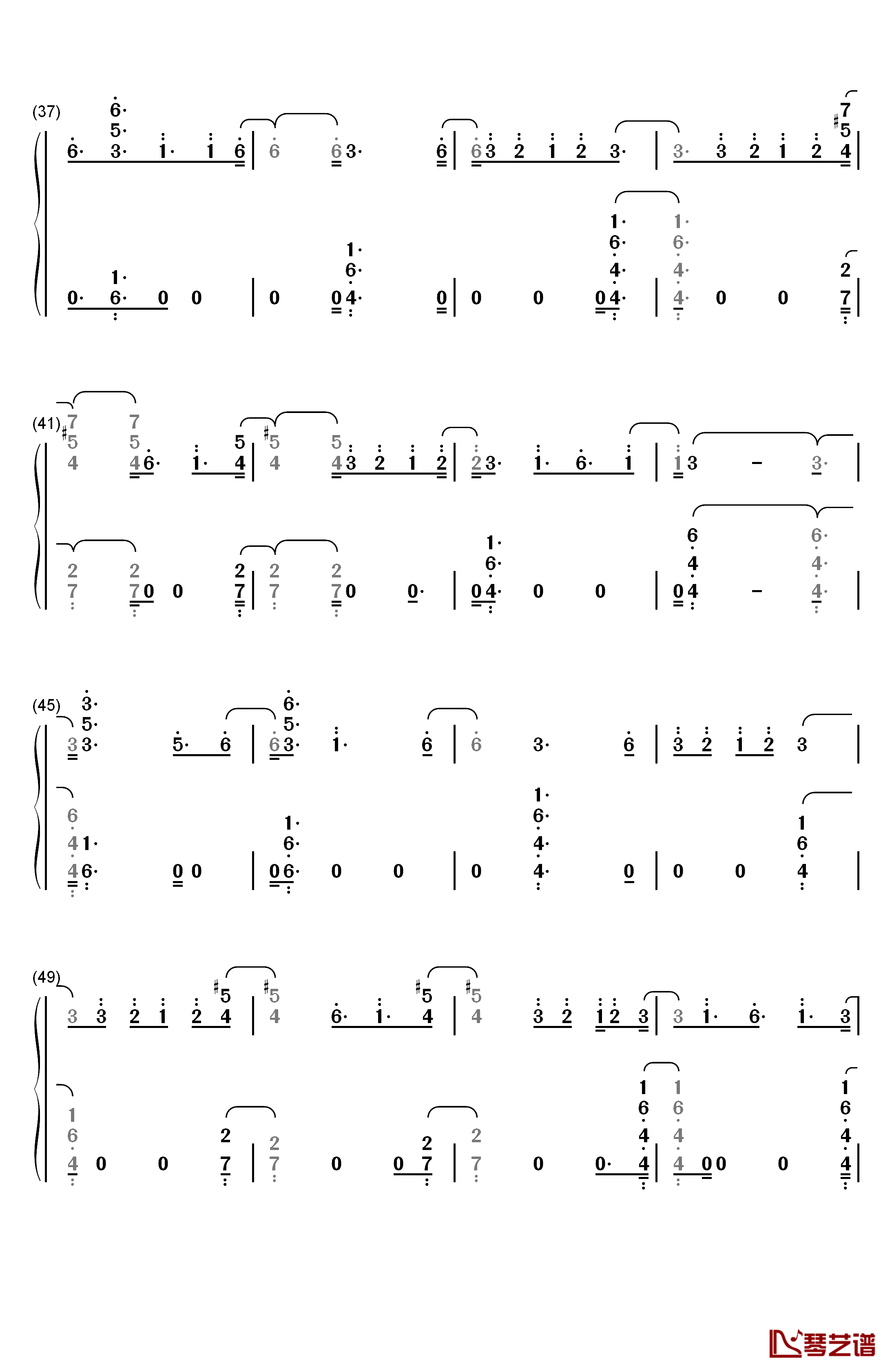 Hard To Love钢琴简谱-数字双手-Calvin Harris3