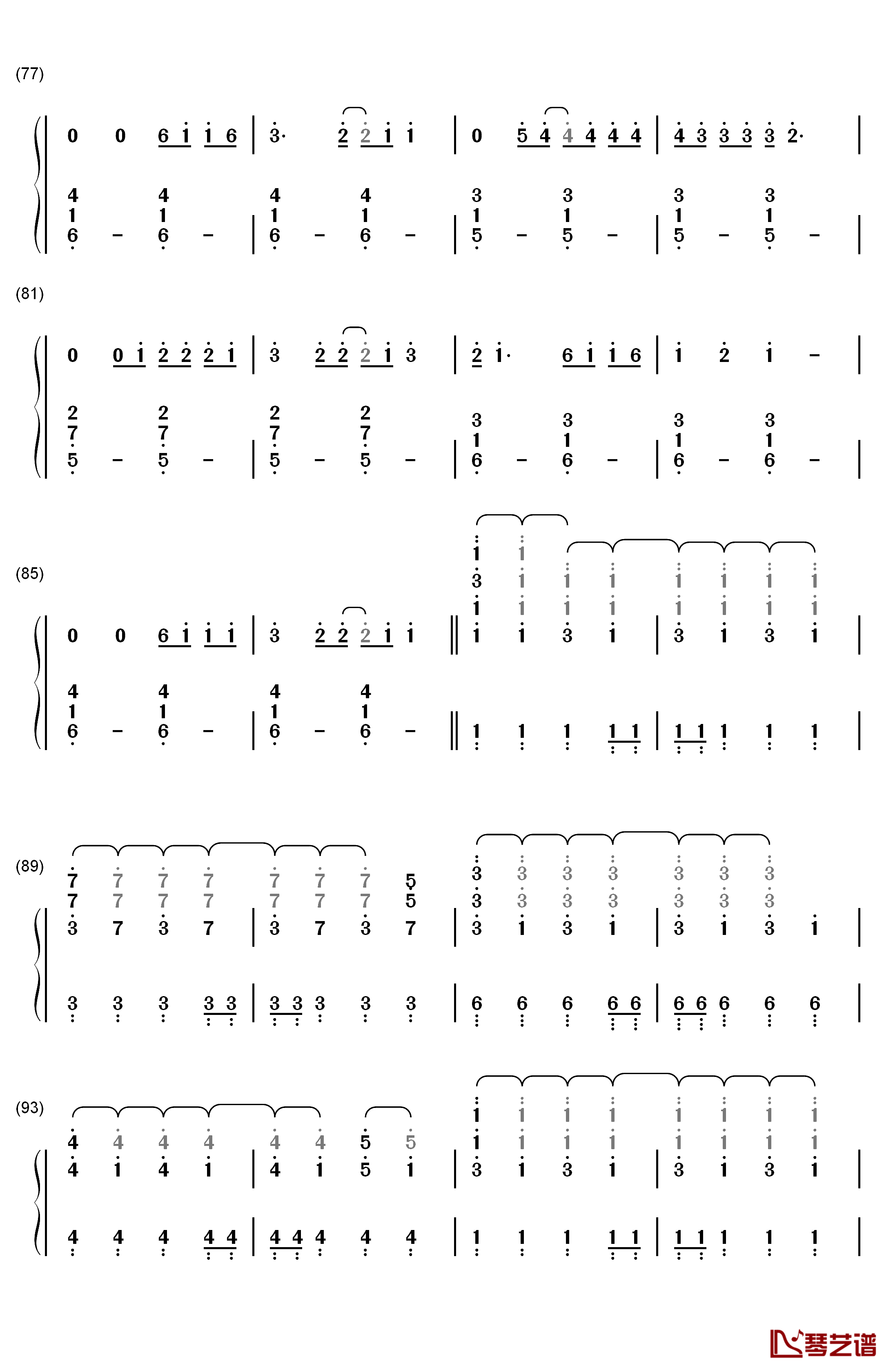 Take Your Time钢琴简谱-数字双手-Sam Hunt5