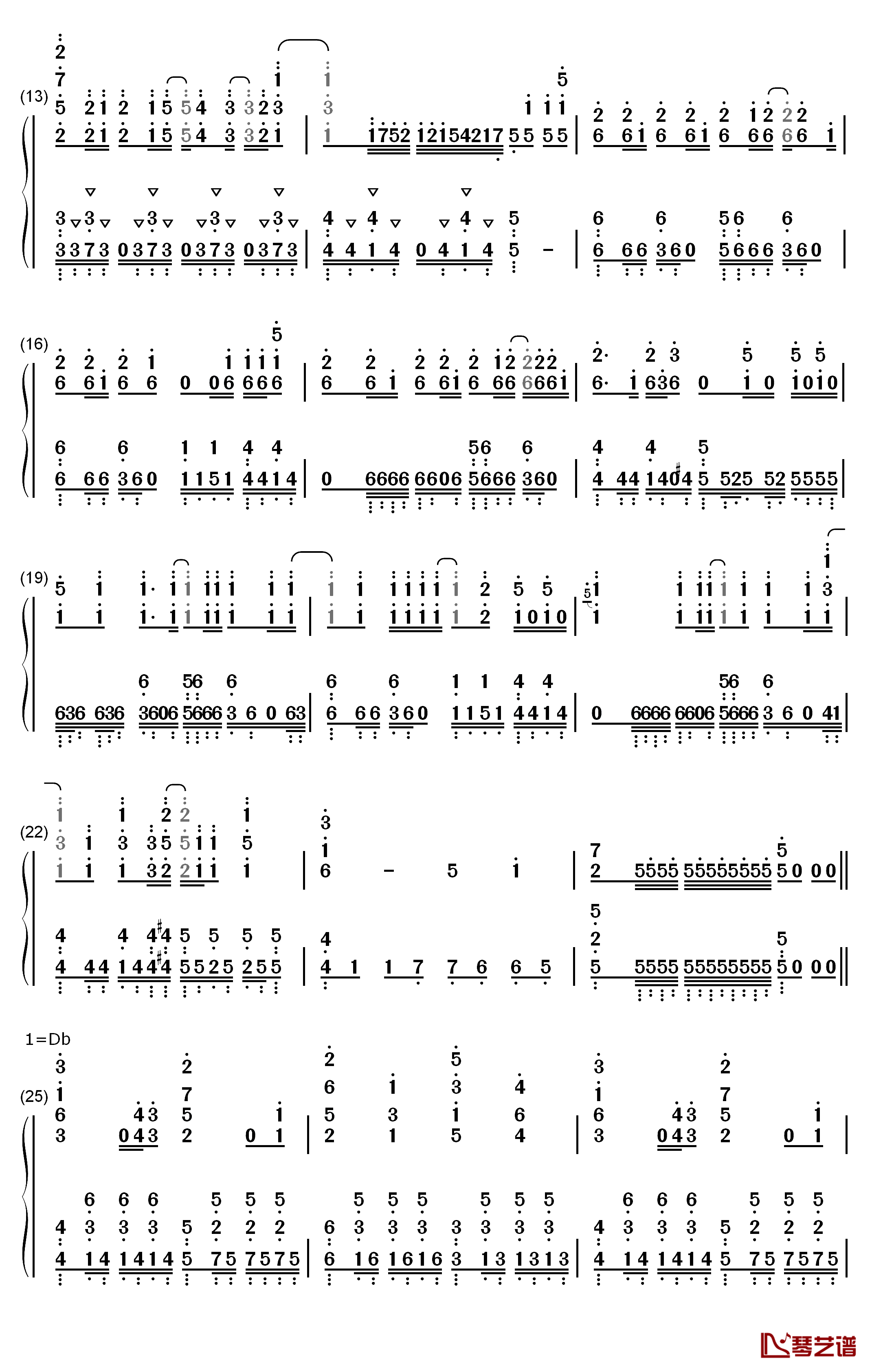 Chronos钢琴简谱-数字双手-Stereo Dive Foundation2