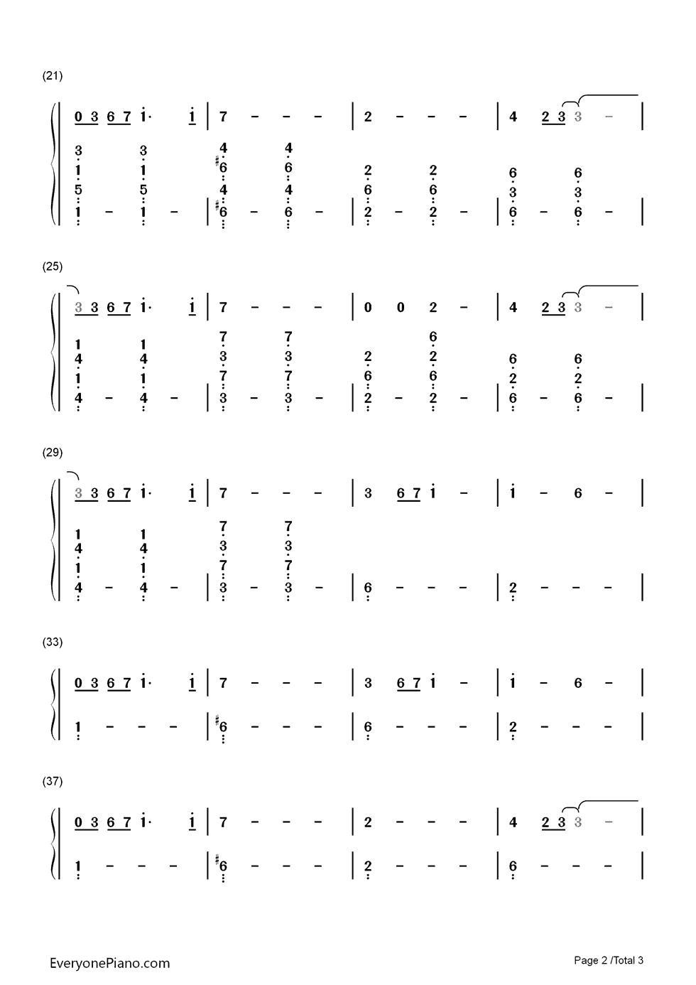 Sonne钢琴简谱-数字双手-Rammstein2