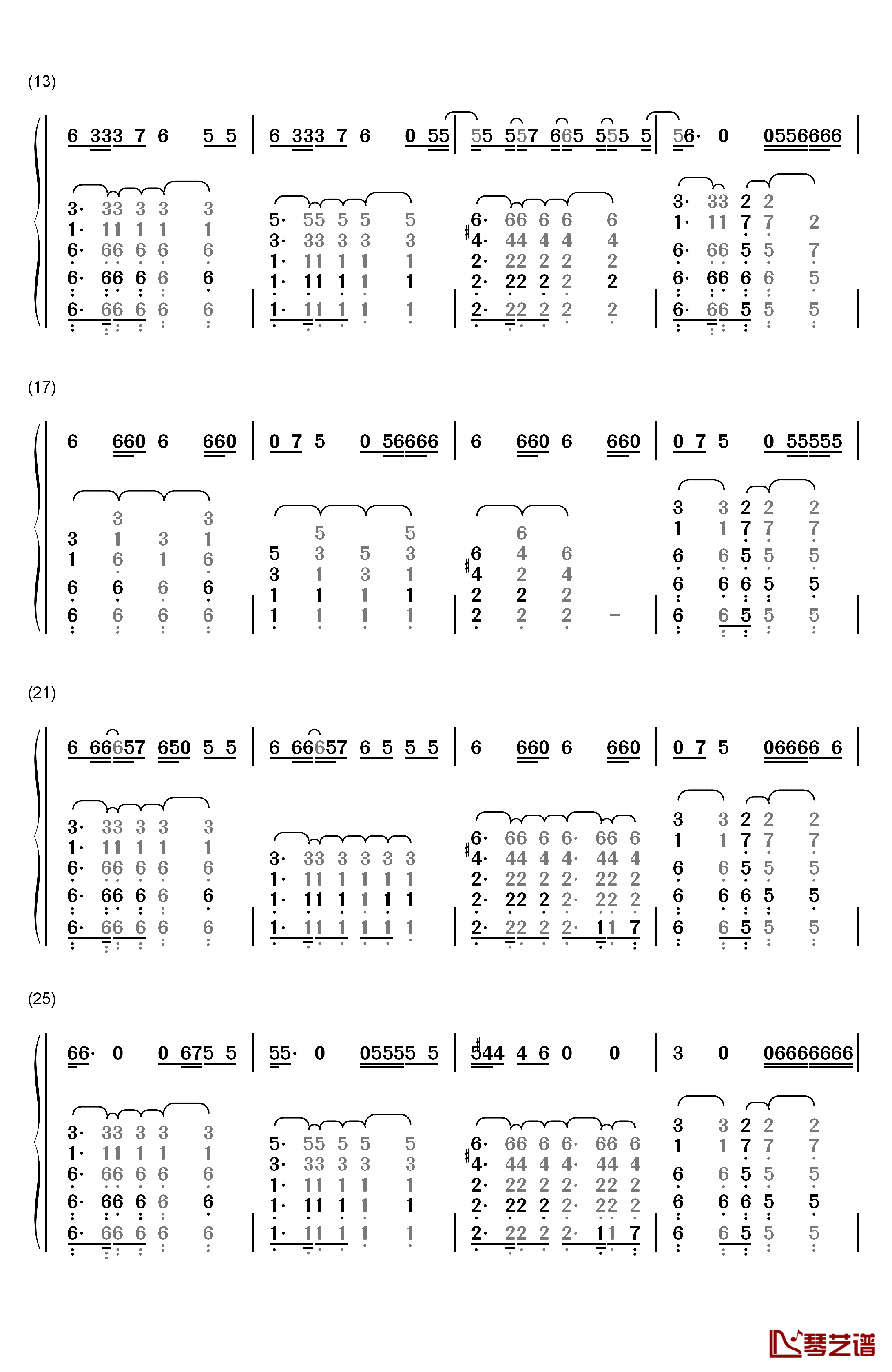 Good for You钢琴简谱-数字双手-Selena Gomez2