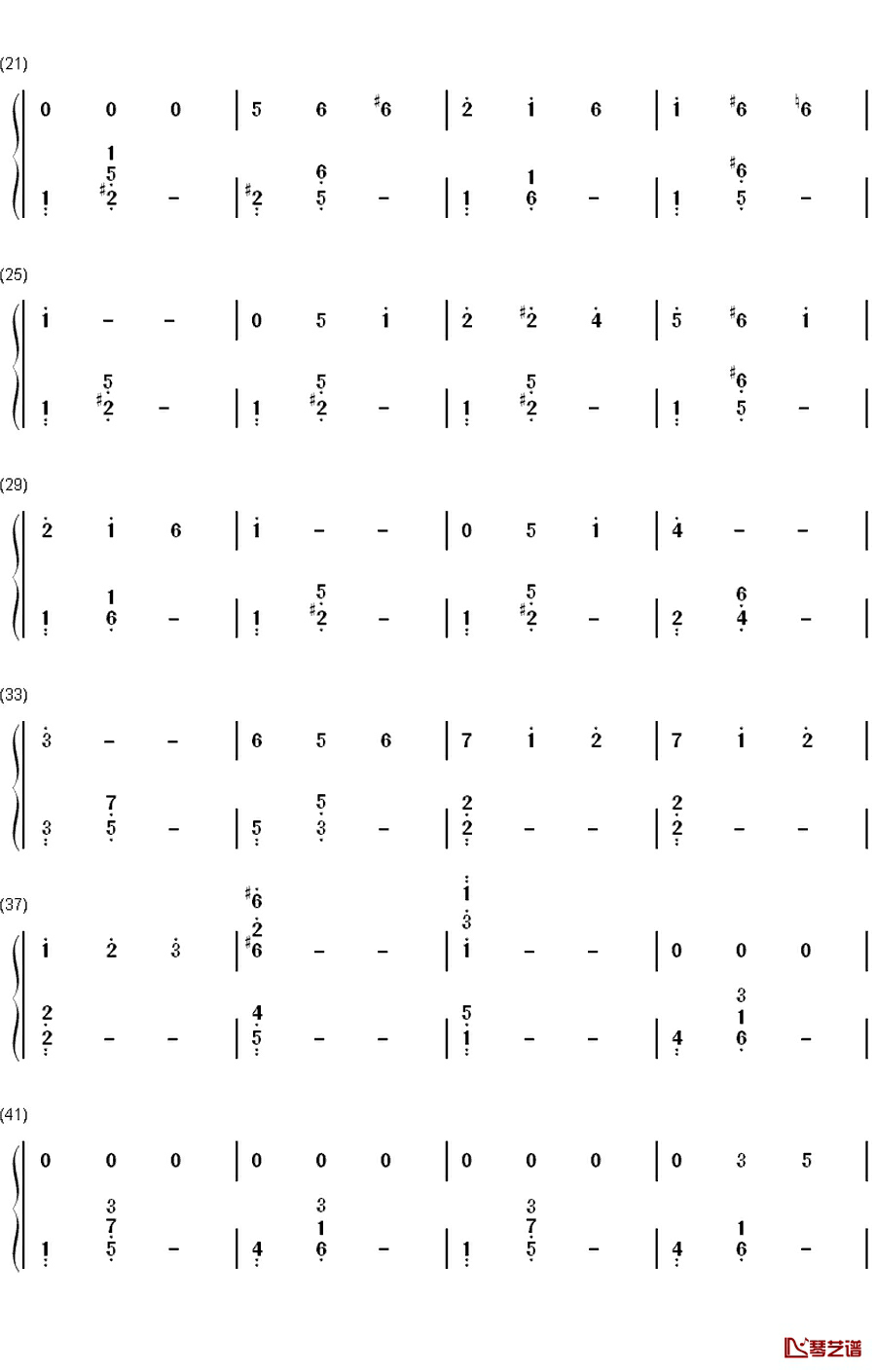 Gymnopedie No1.钢琴简谱-数字双手-Erik Satie2