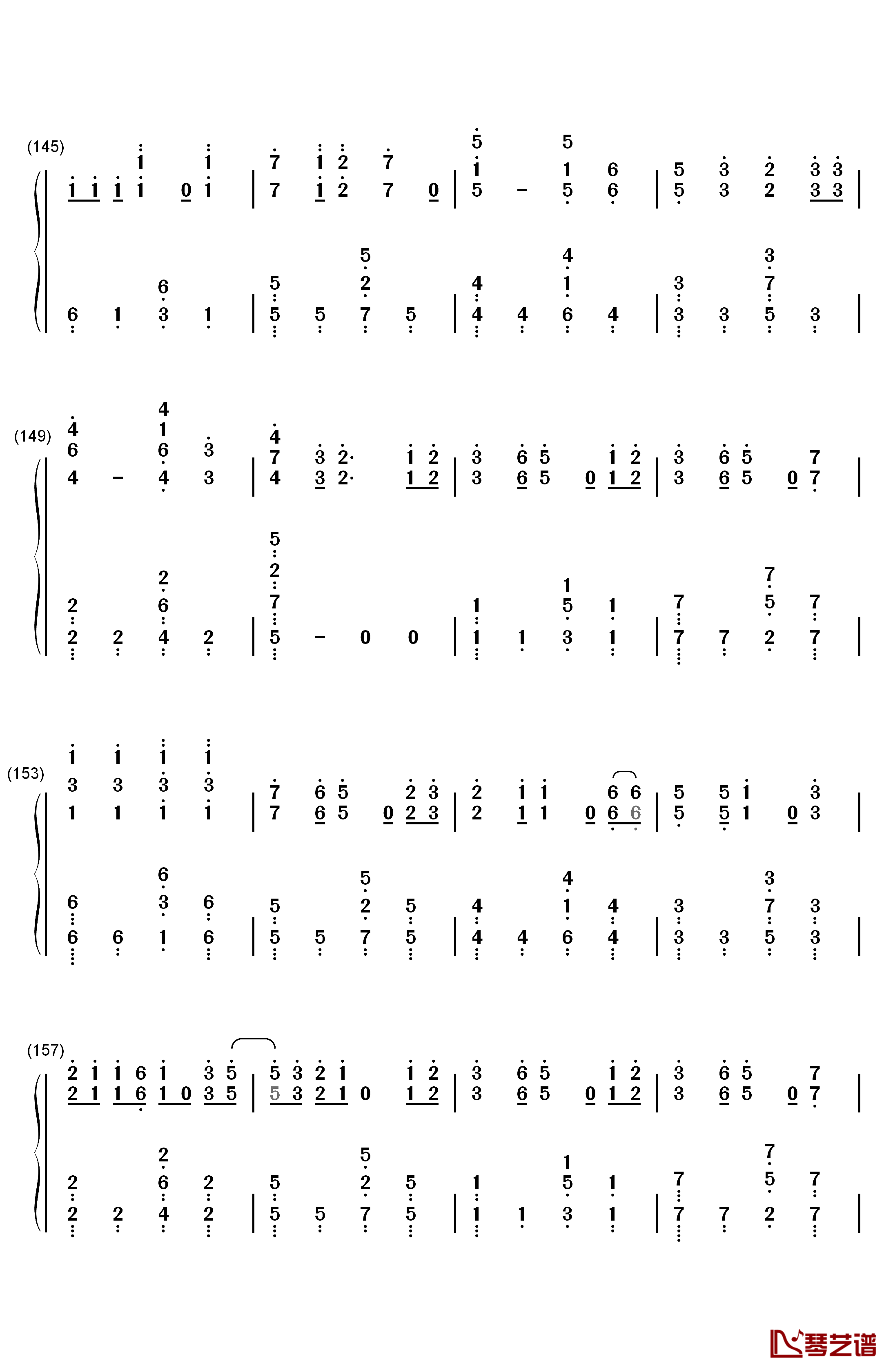 君だったら钢琴简谱-数字双手-HAPPY BIRTHDAY9