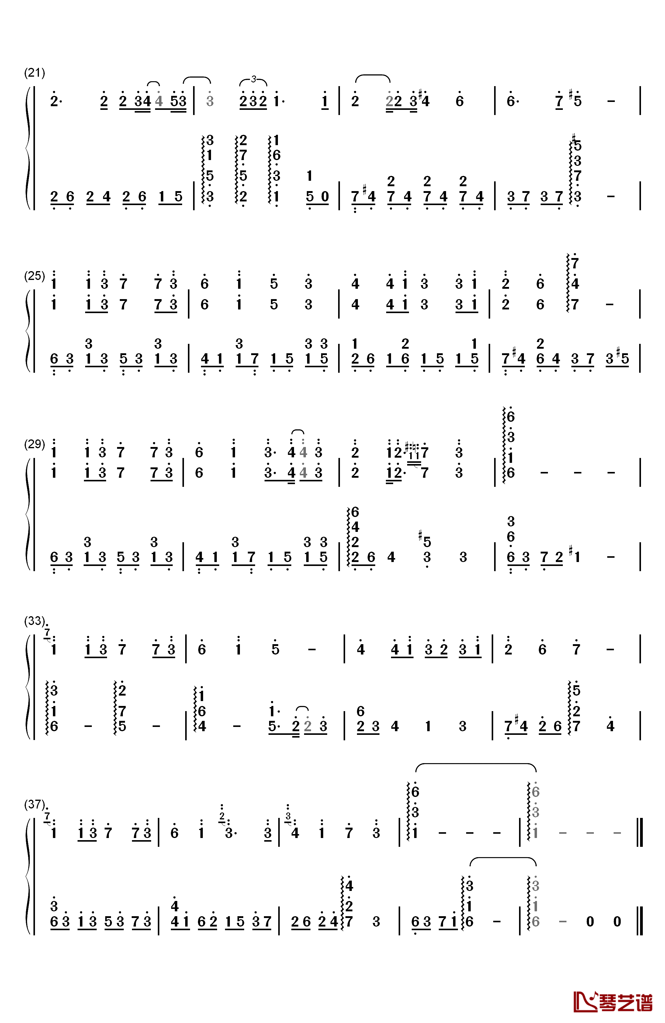 Karma钢琴简谱-数字双手-阿保刚2