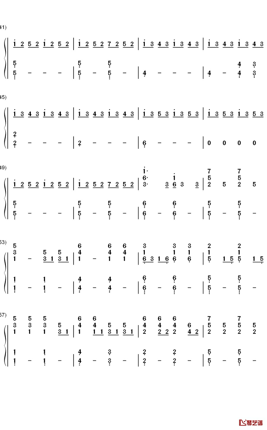 Clarity钢琴简谱-数字双手-Zedd3