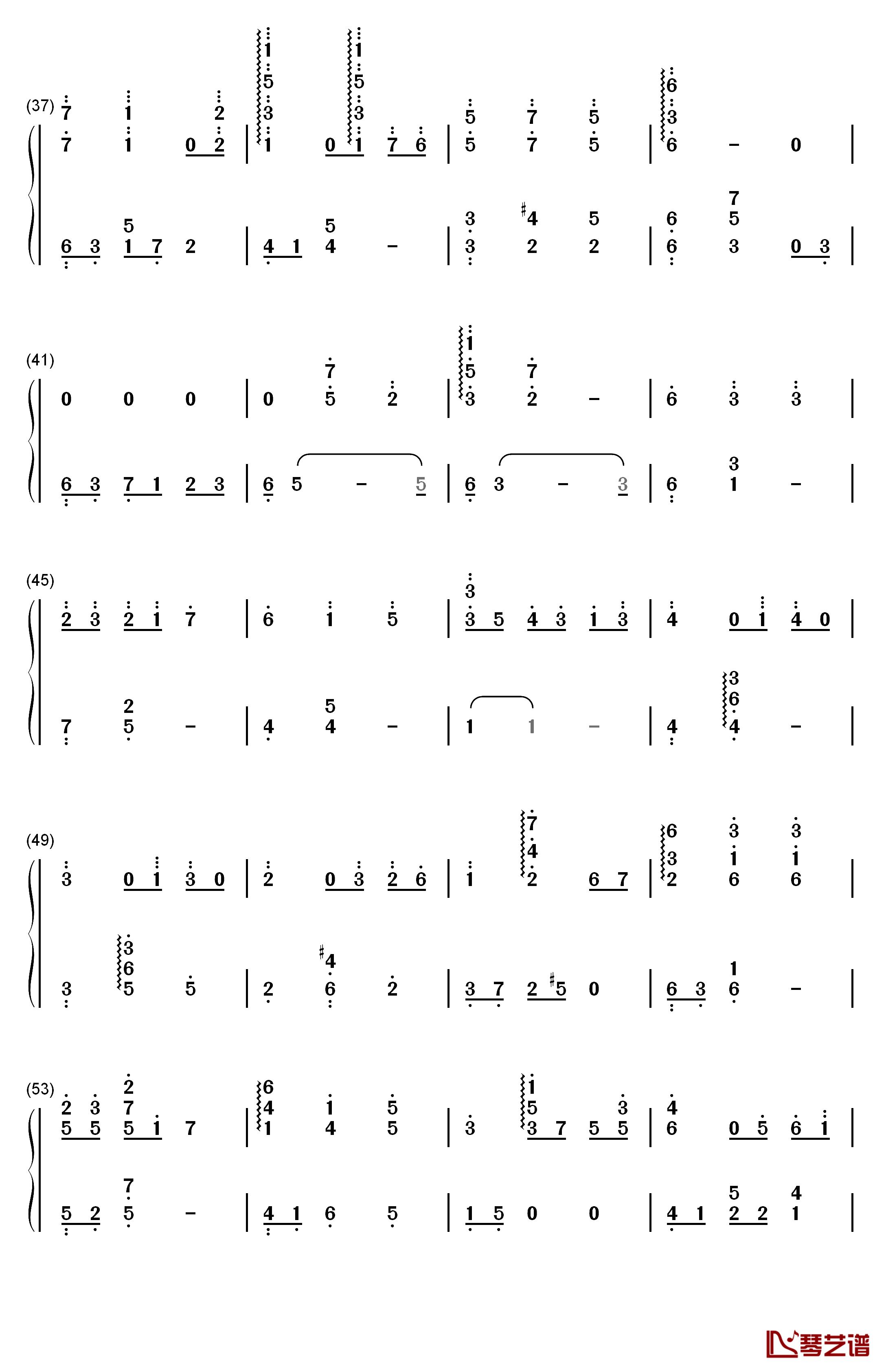 Irreplaceable memories钢琴简谱-数字双手-秋之回忆6～T-Wave～3