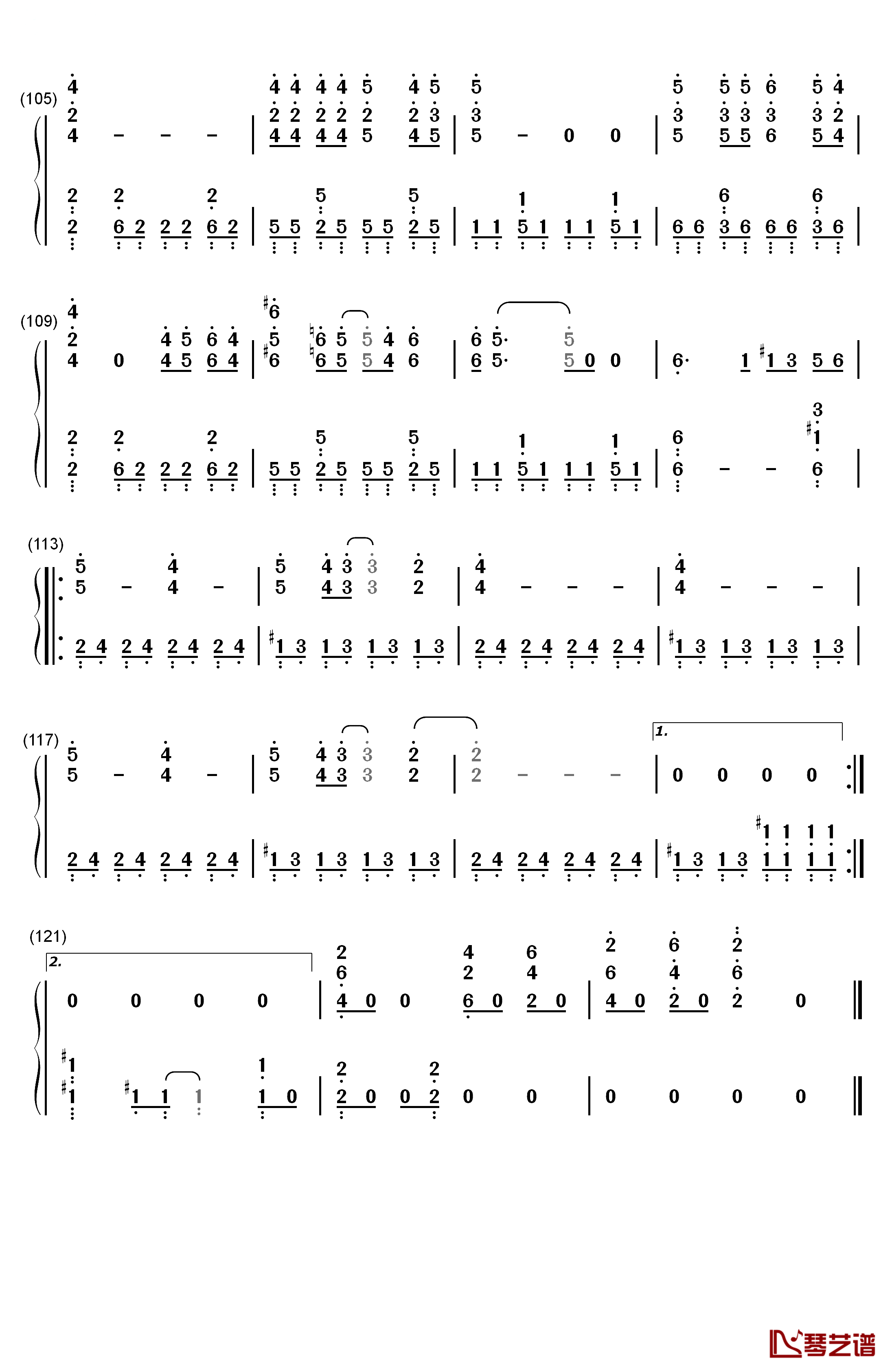 いけないボーダーライン钢琴简谱-数字双手-Walküre6