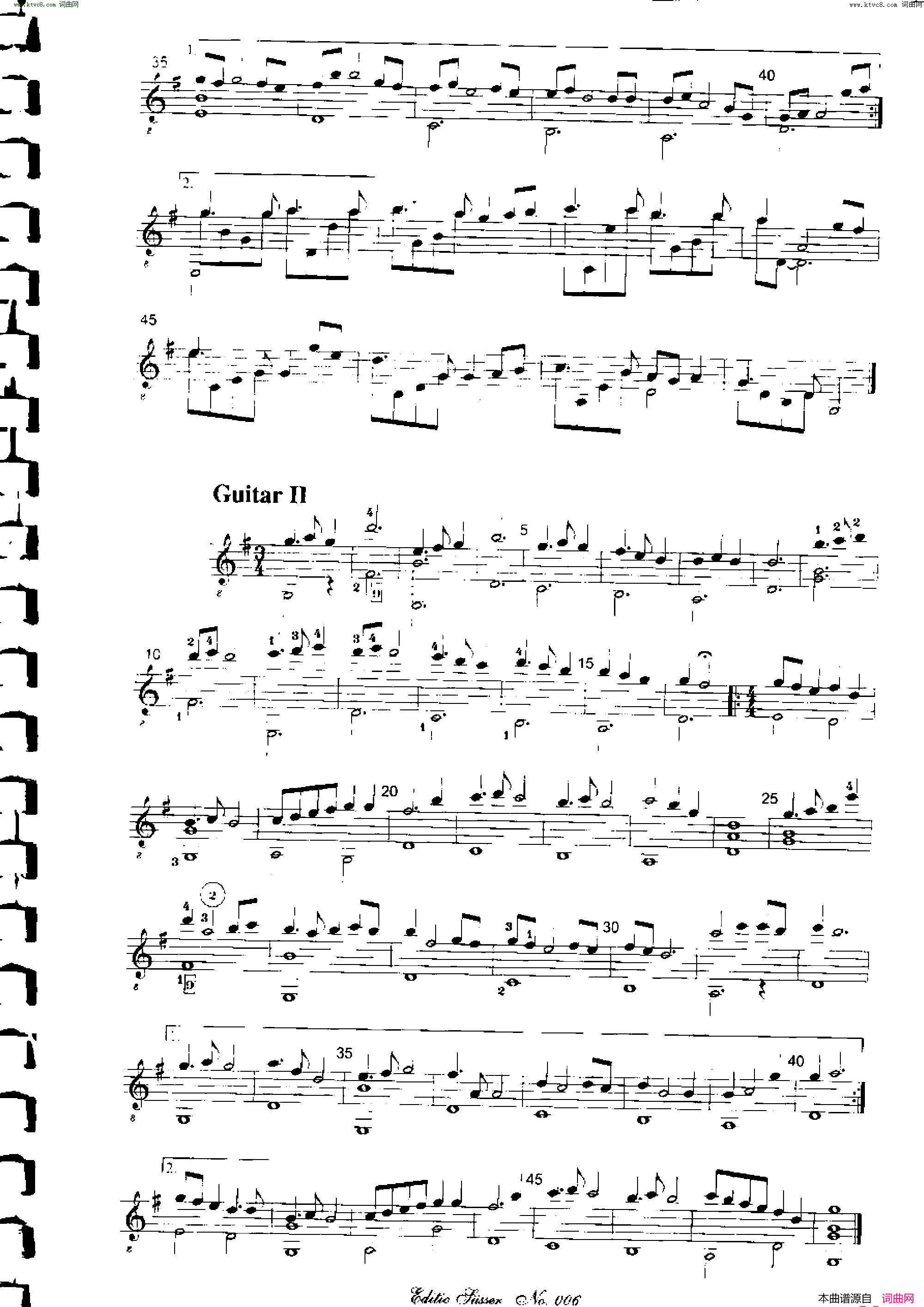 Classical guitar－Susser Ctibor_No 6, Fantazie ze sveta mineralu简谱1