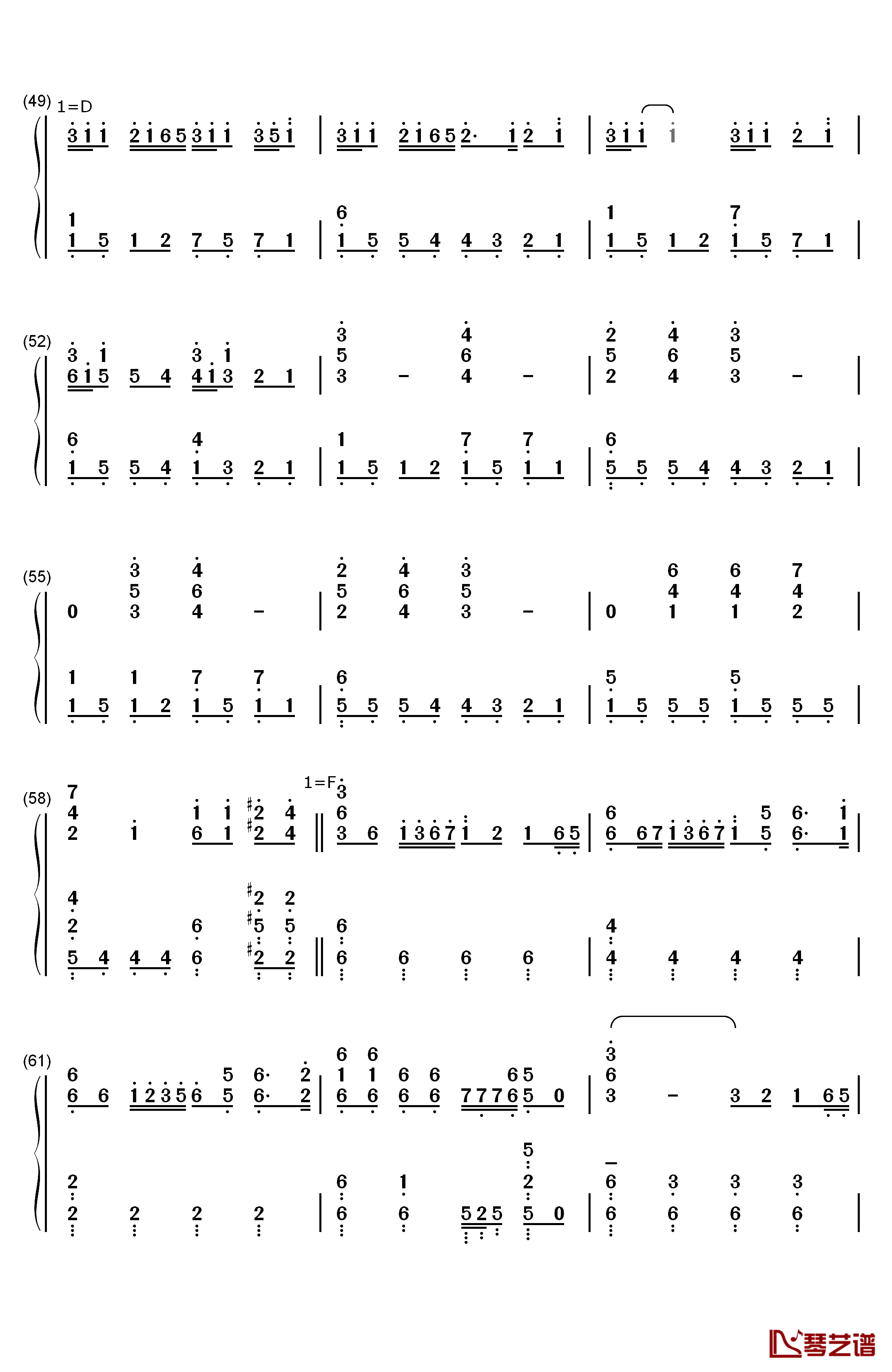 See You Tomorrow钢琴简谱-数字双手-John Powell5