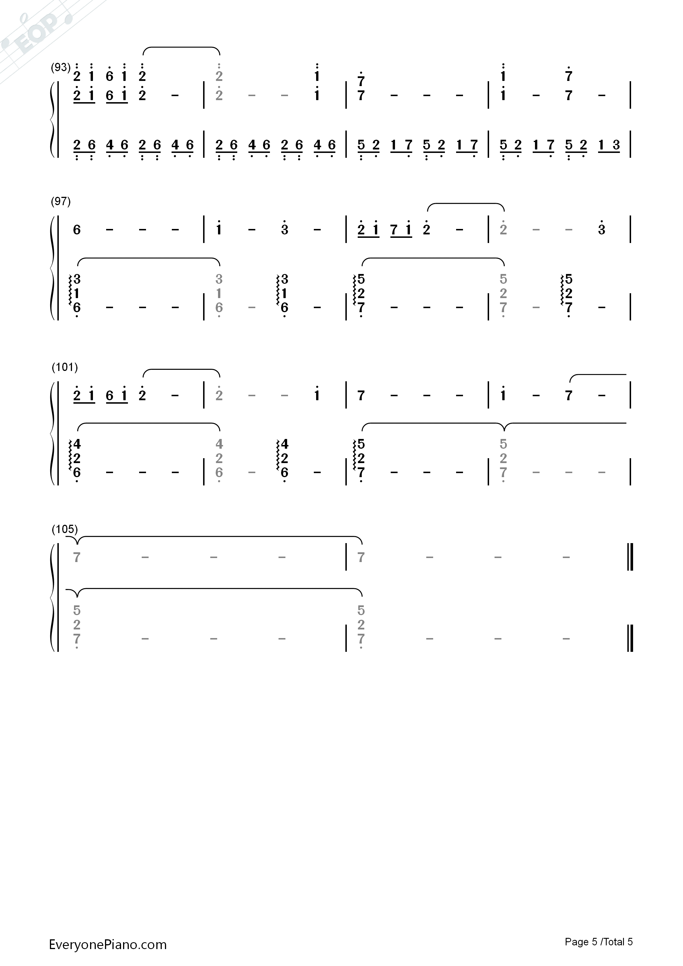 Cold Little Heart钢琴简谱-Michael Kiwanuka演唱5