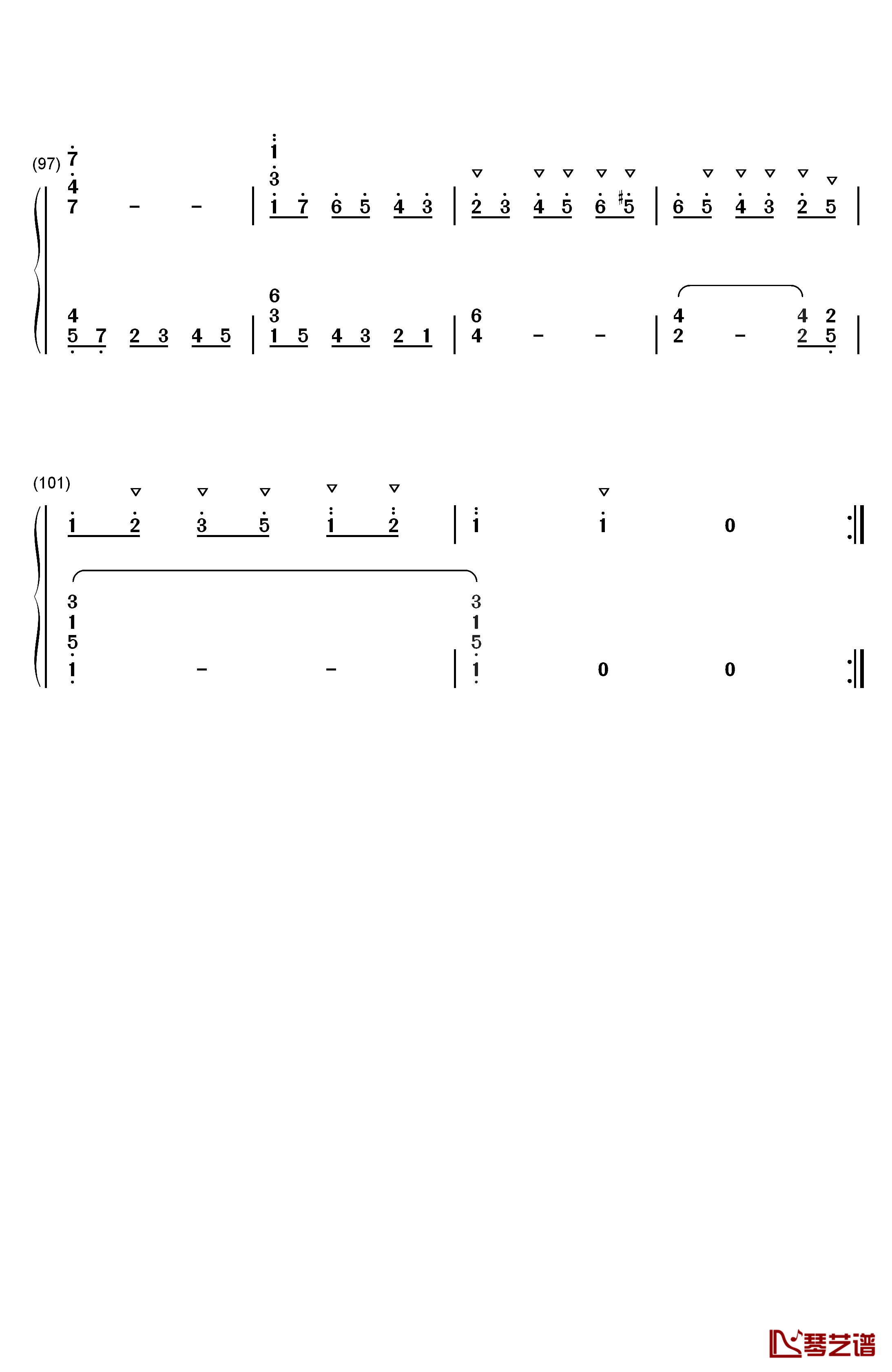 f小调交响曲第三乐章谐谑曲钢琴简谱-数字双手-安东·布鲁克纳7