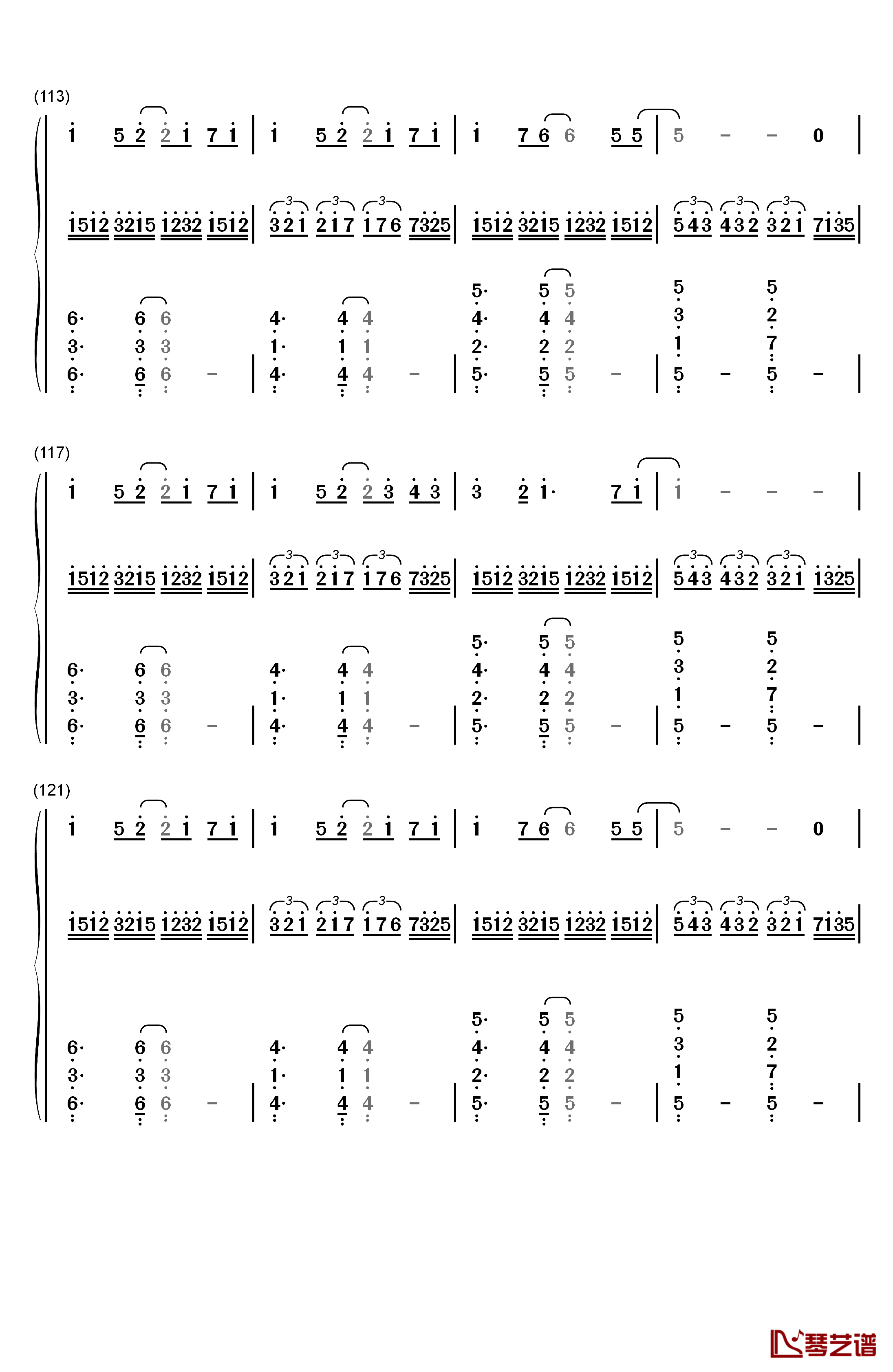 马尾与发圈（ポニーテールとシュシュ）钢琴简谱-数字双手-AKB4810