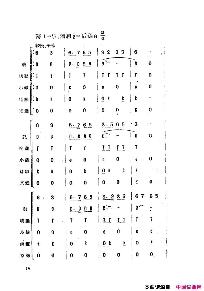 渔民乐舞蹈音乐简谱1